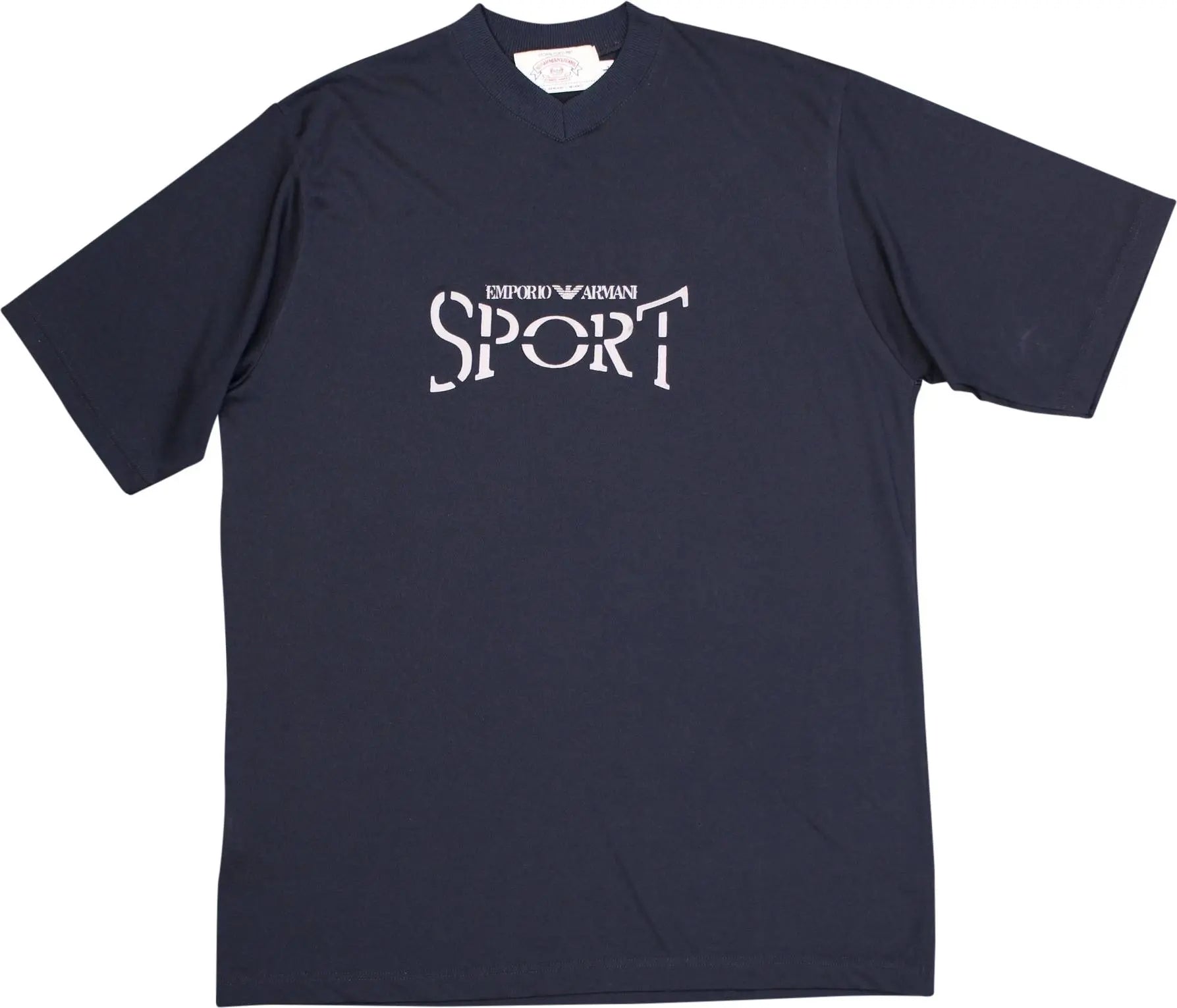 Armani Jeans - Blue T-shirt by Emporio Armani Sport- ThriftTale.com - Vintage and second handclothing