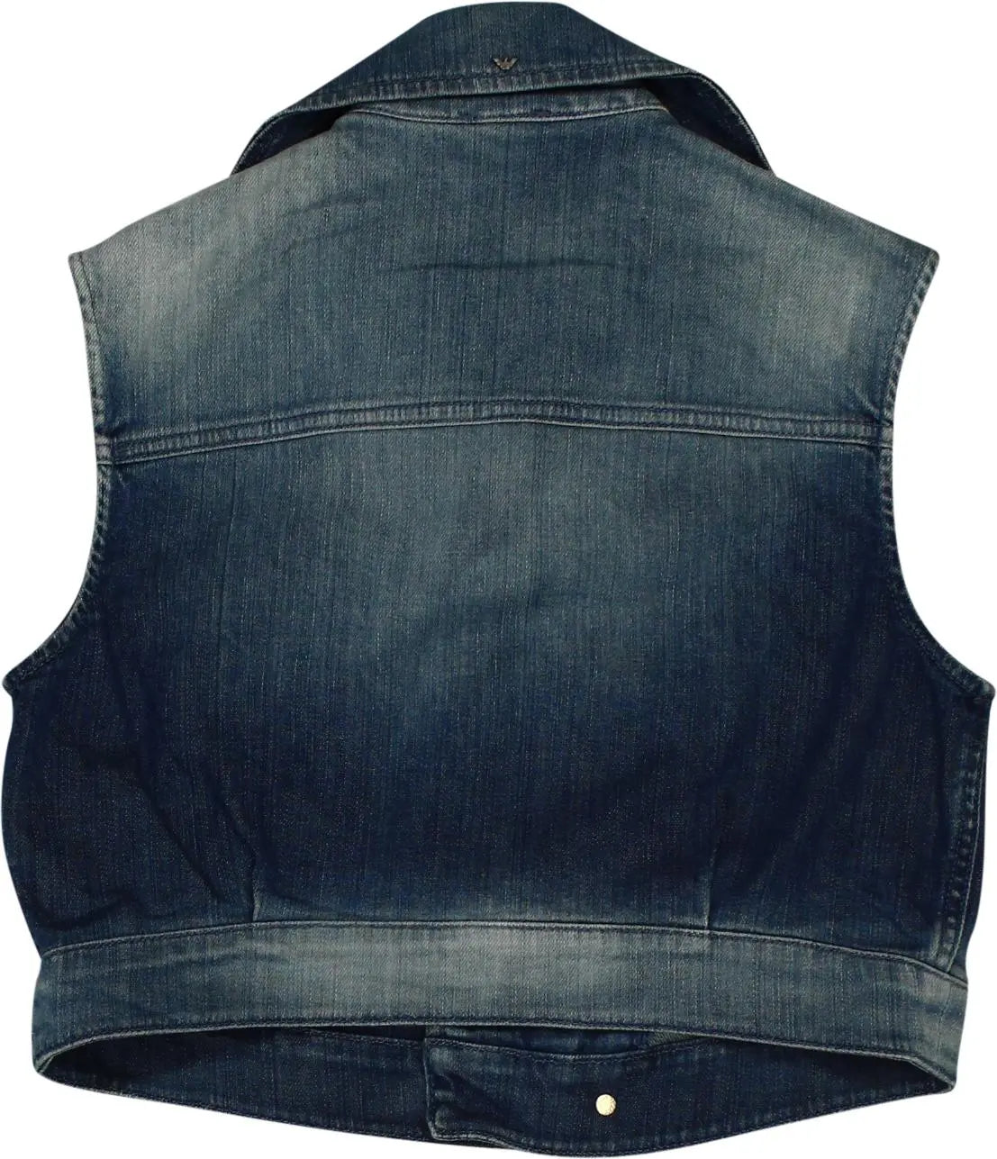 Armani Jeans - Denim Waistcoat- ThriftTale.com - Vintage and second handclothing