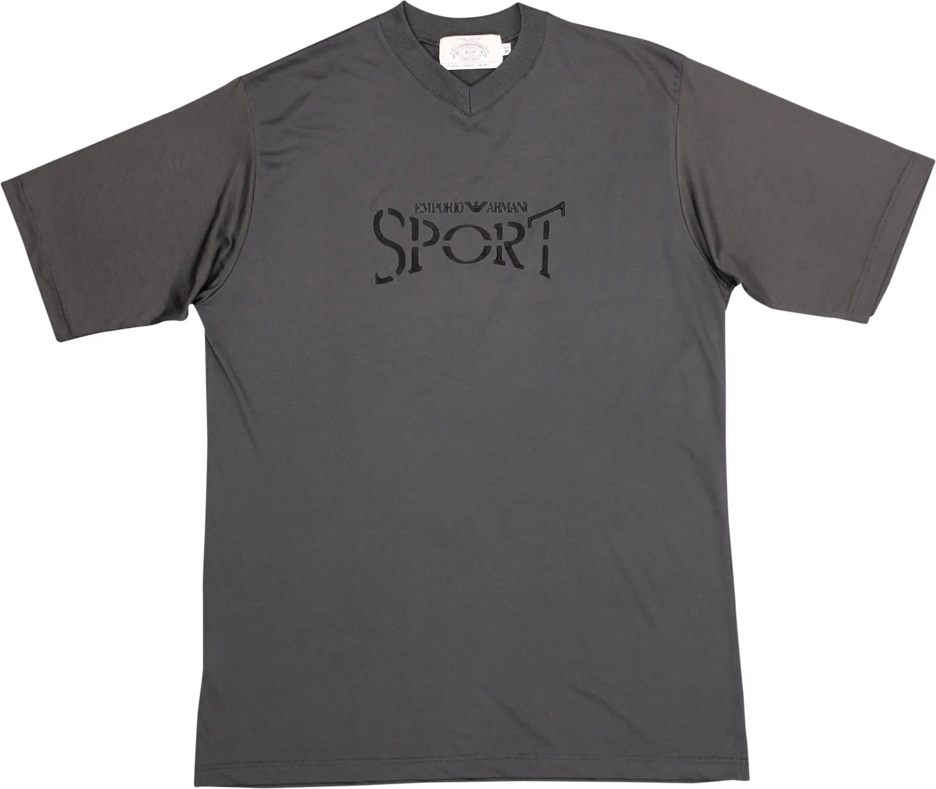 Armani Jeans - Grey T-shirt by Emporio Armani Sport- ThriftTale.com - Vintage and second handclothing