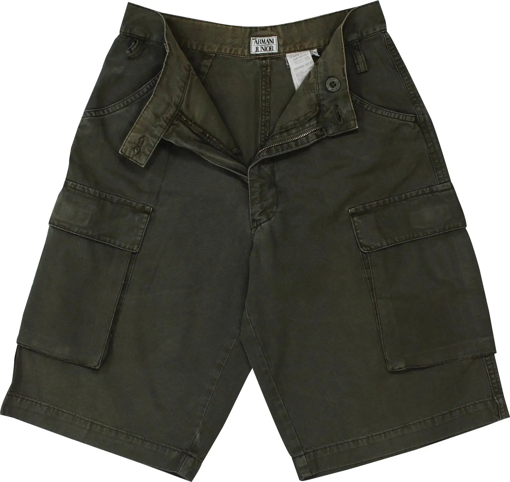 Armani Junior - Green Cargo Shorts by Armani- ThriftTale.com - Vintage and second handclothing