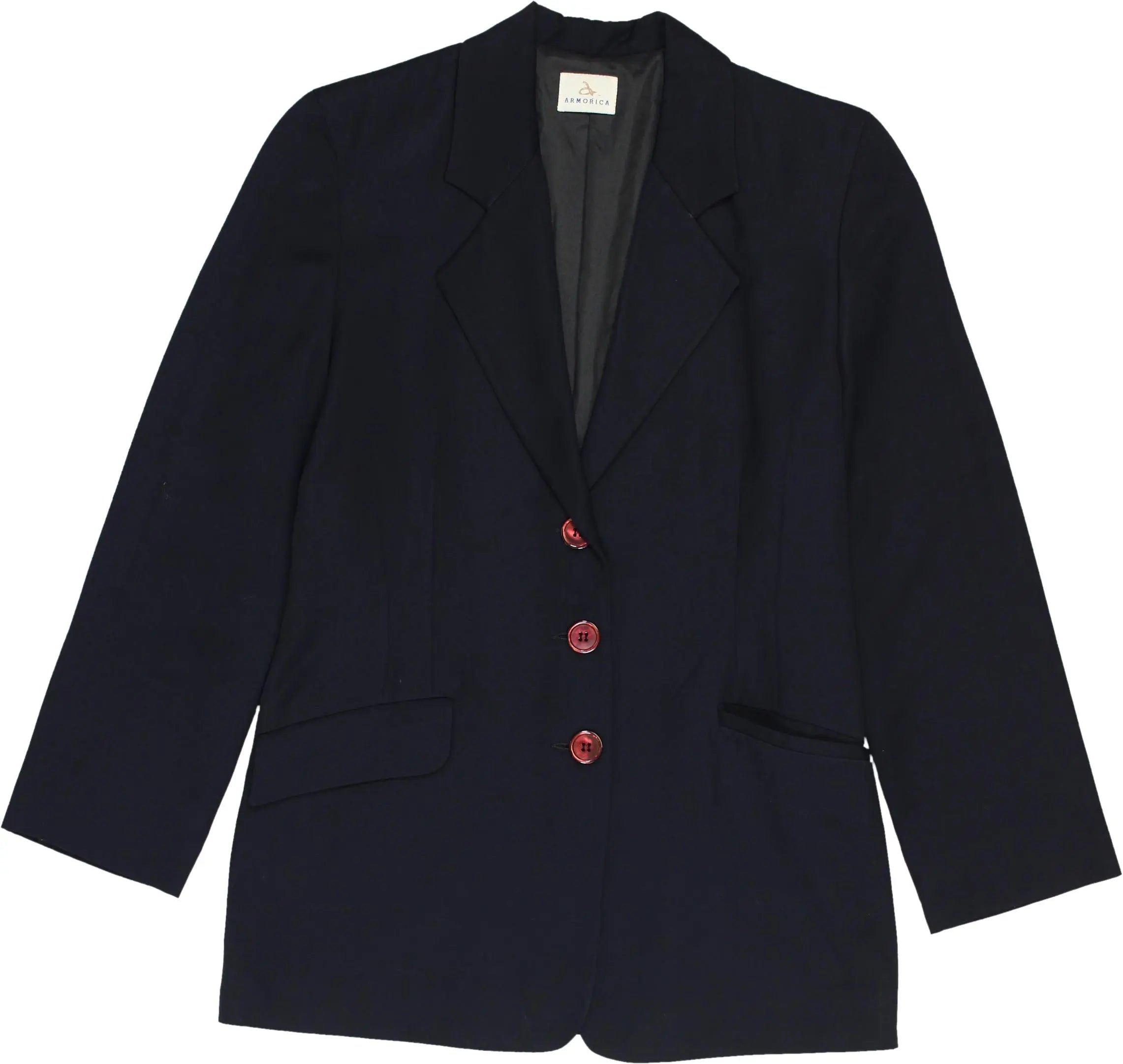 Armorica - Wool Blend Blazer- ThriftTale.com - Vintage and second handclothing