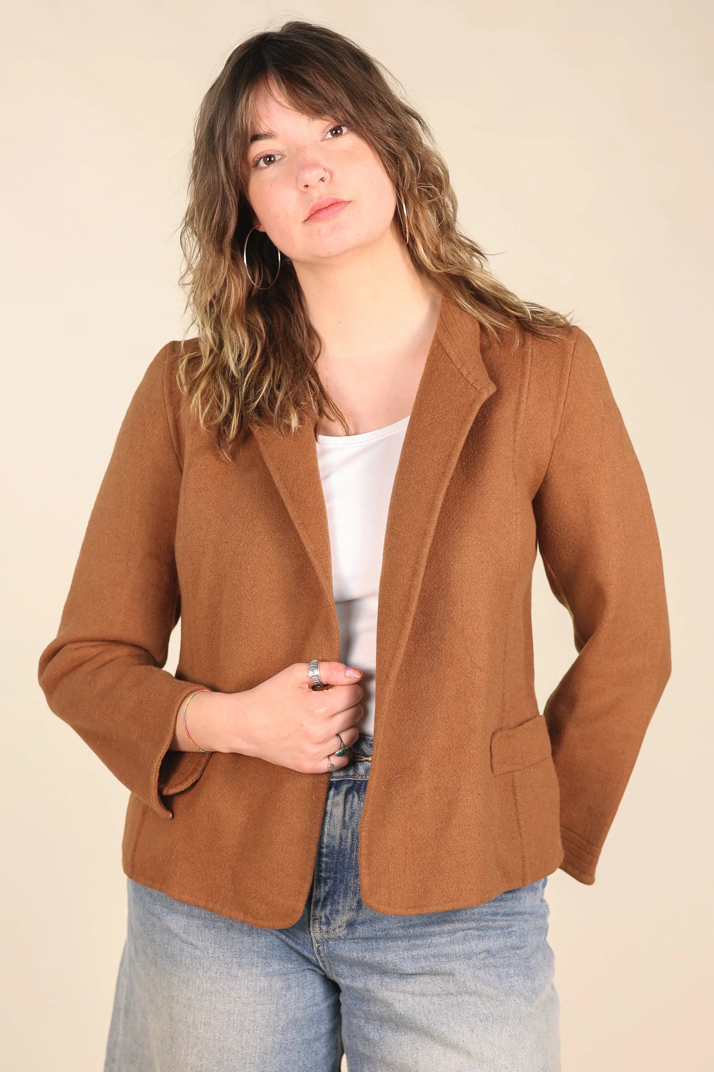 Ascam - Wool Blazer- ThriftTale.com - Vintage and second handclothing