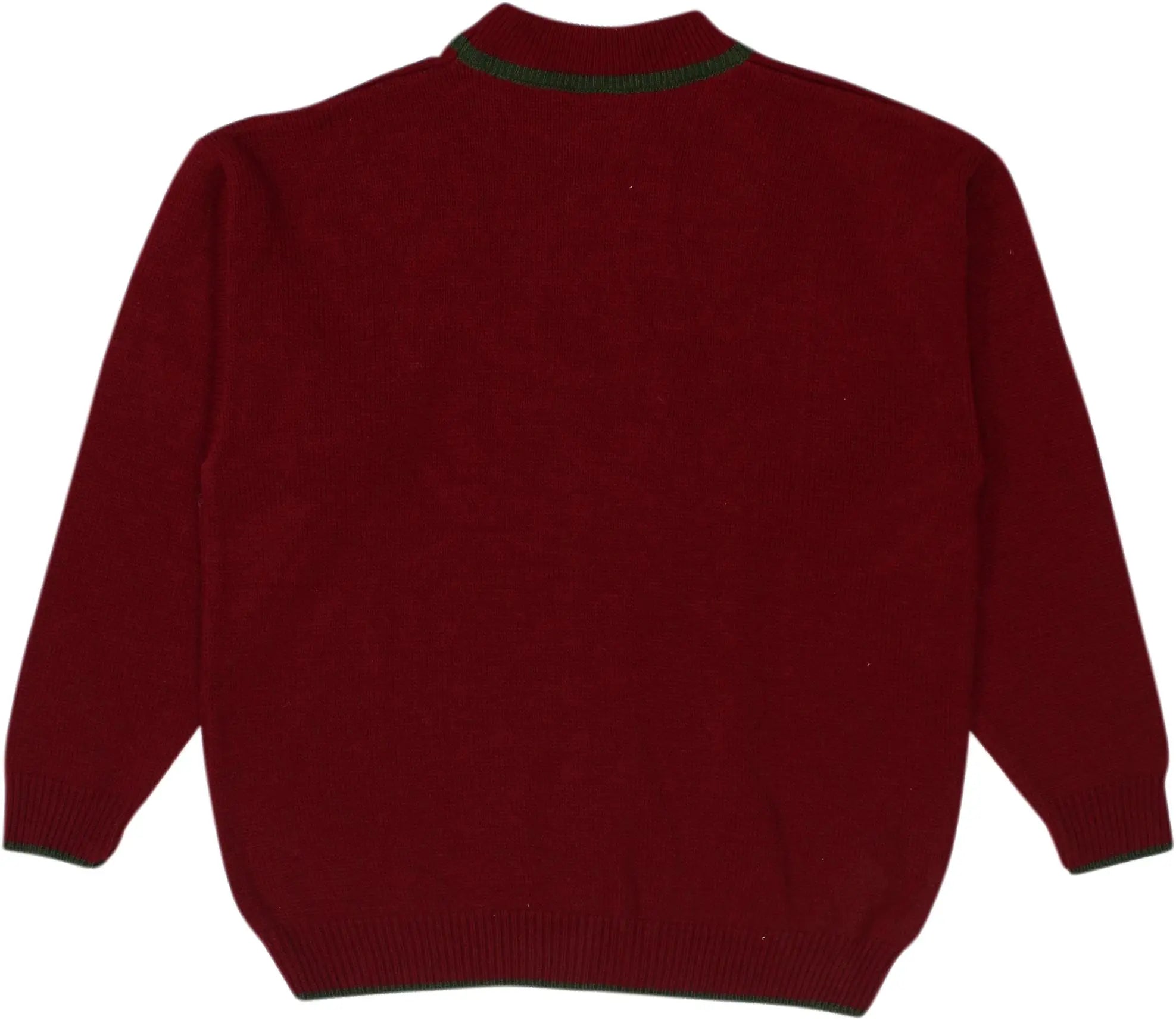 Astro - Red Wool Blend Sweater- ThriftTale.com - Vintage and second handclothing