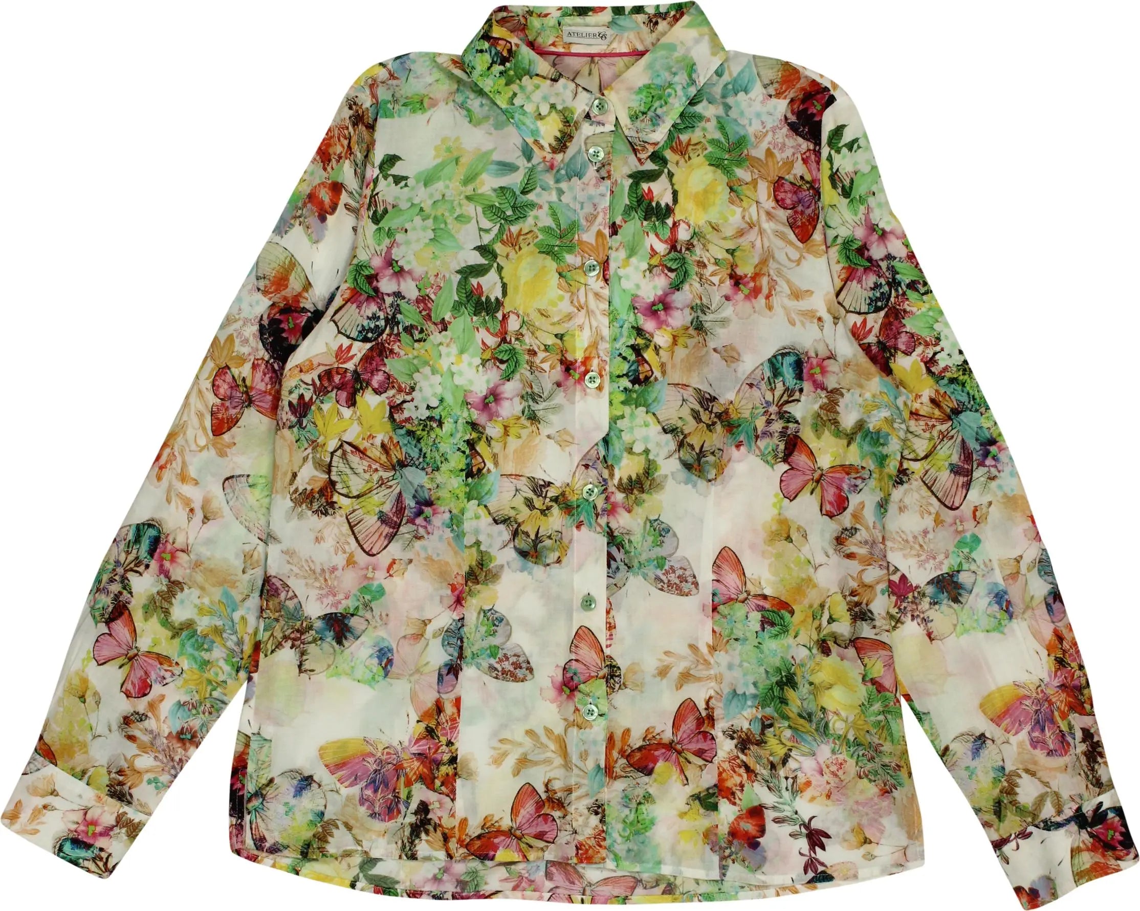 Atelier GS - Floral Blouse- ThriftTale.com - Vintage and second handclothing