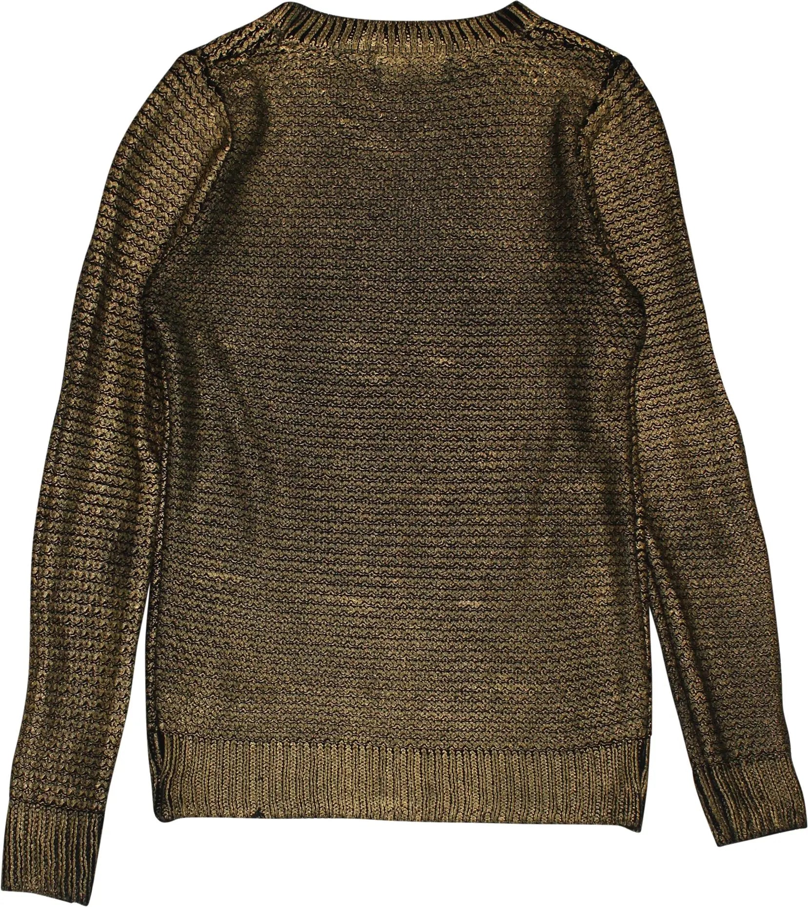 Atmosphere - Gold Jumper- ThriftTale.com - Vintage and second handclothing