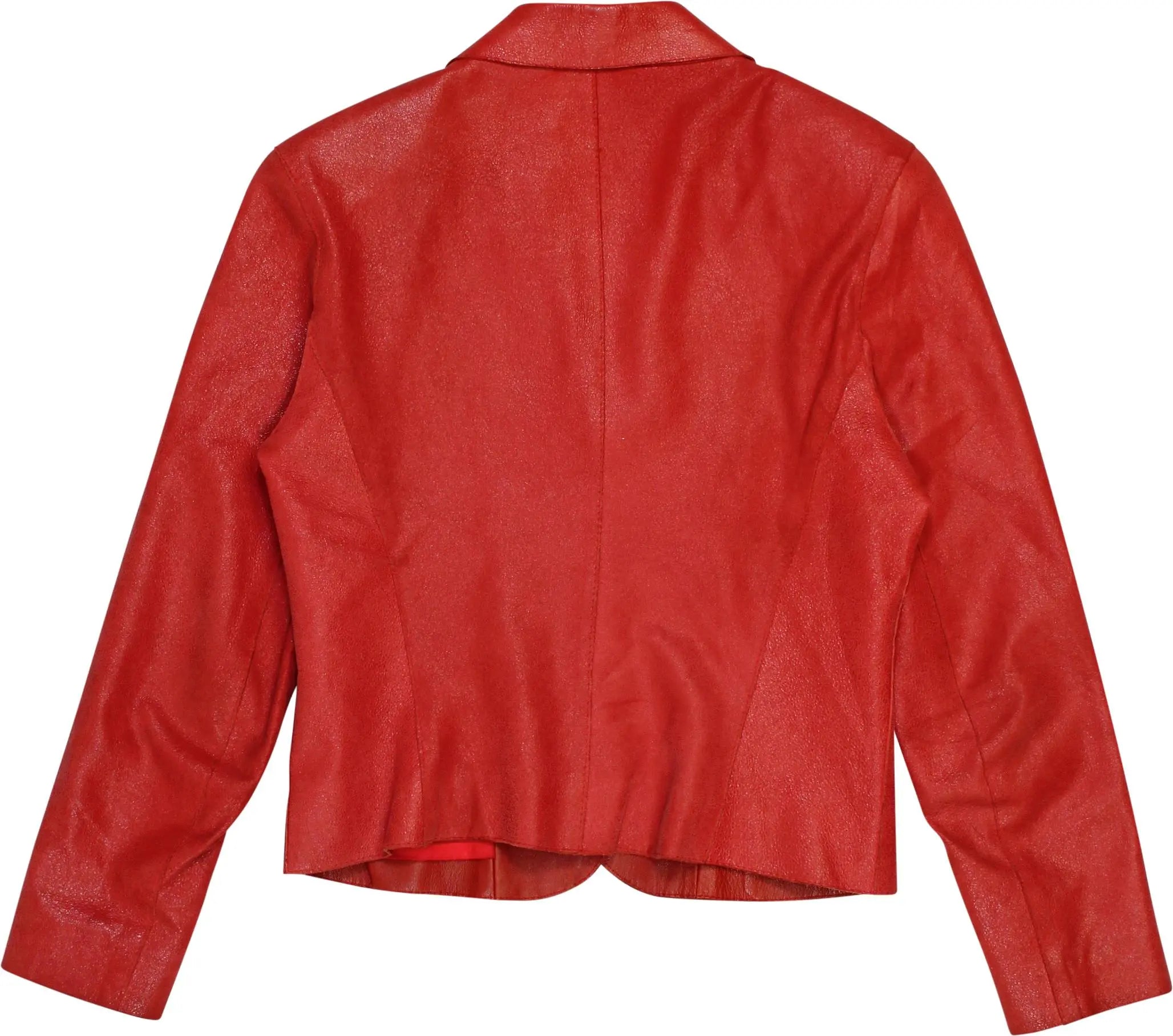 Au Bon Gout - Leather Blazer- ThriftTale.com - Vintage and second handclothing