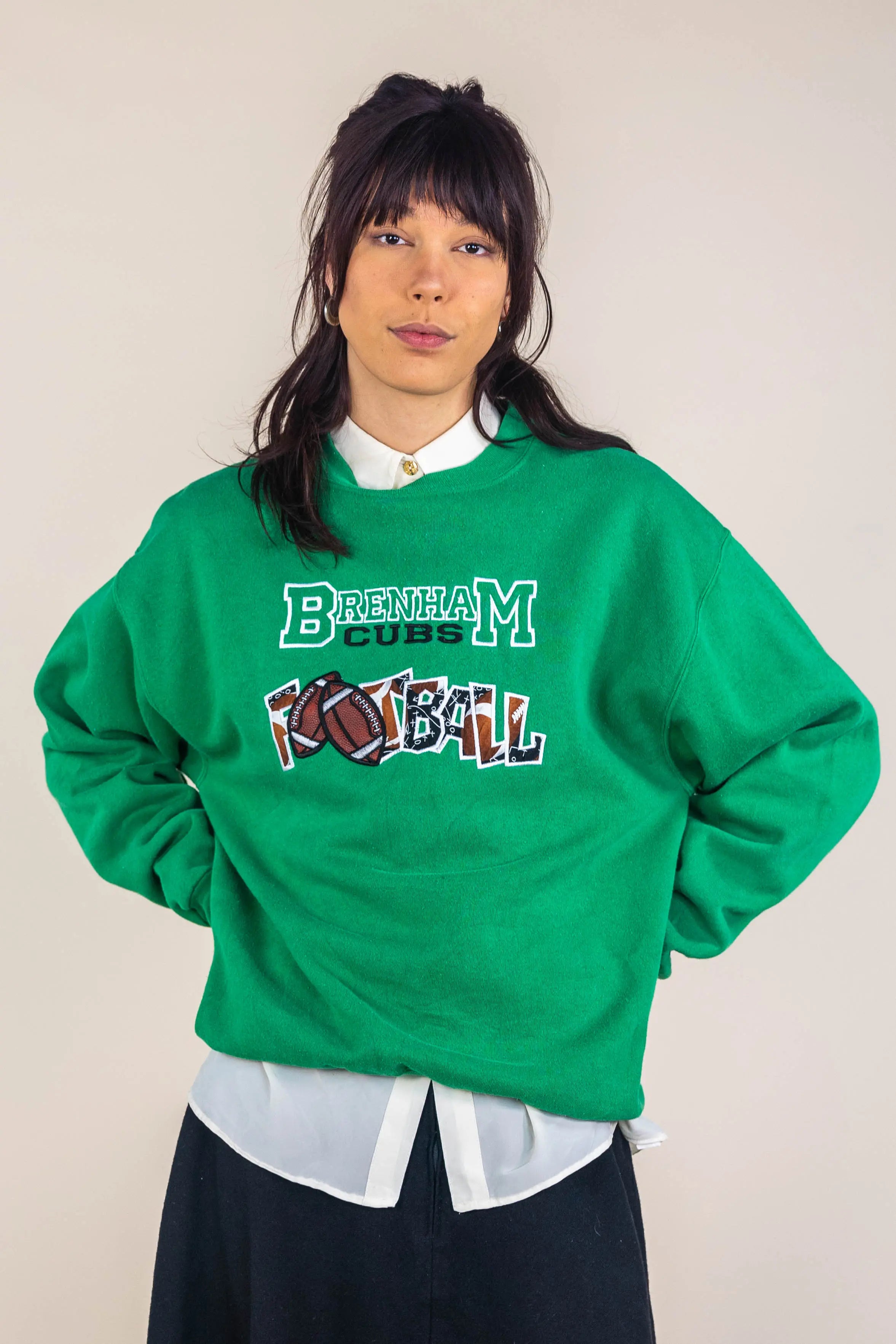 Augusta - Vintage 90s Football Merchanise Sweatshirt- ThriftTale.com - Vintage and second handclothing