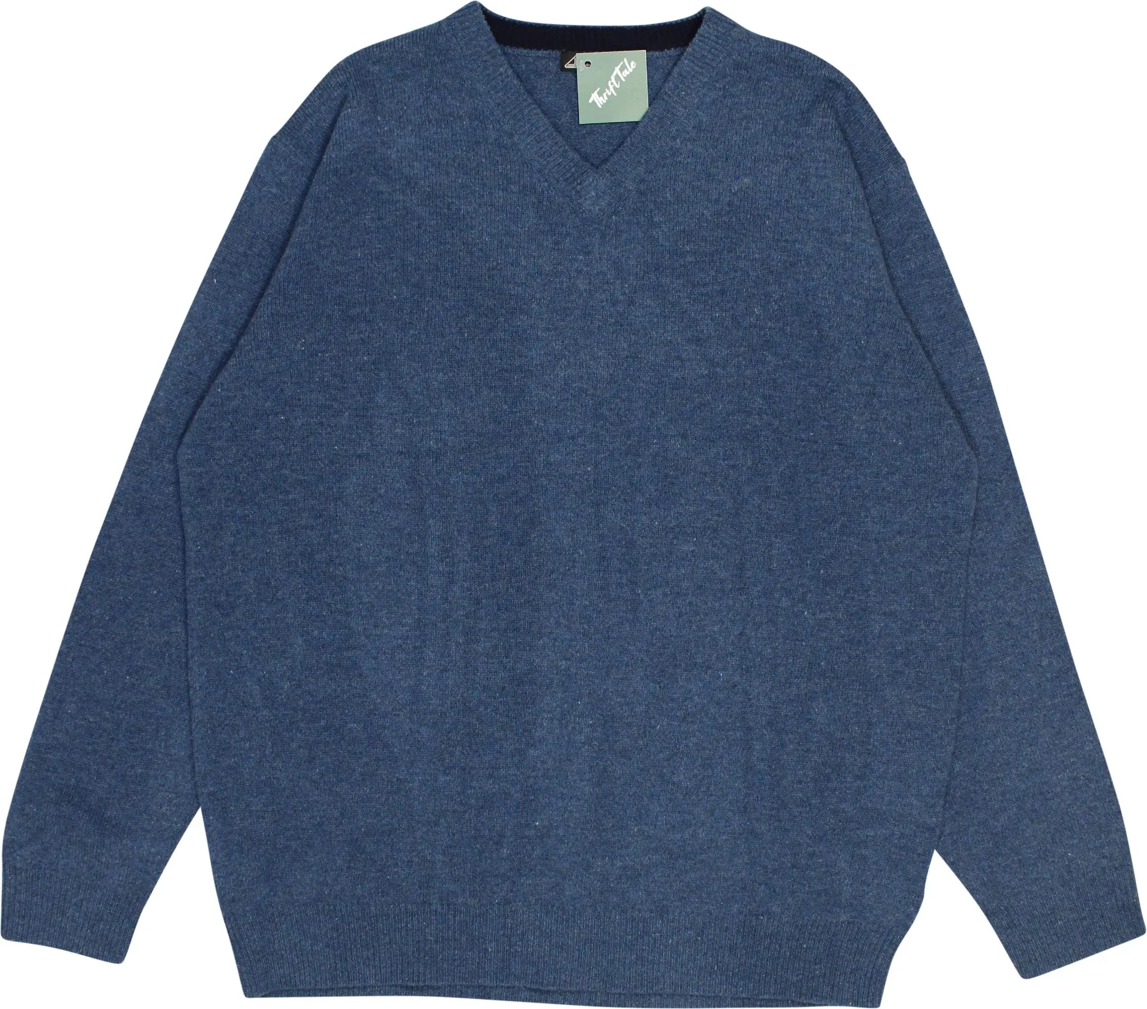 Authentic - Blue Wool Jumper- ThriftTale.com - Vintage and second handclothing