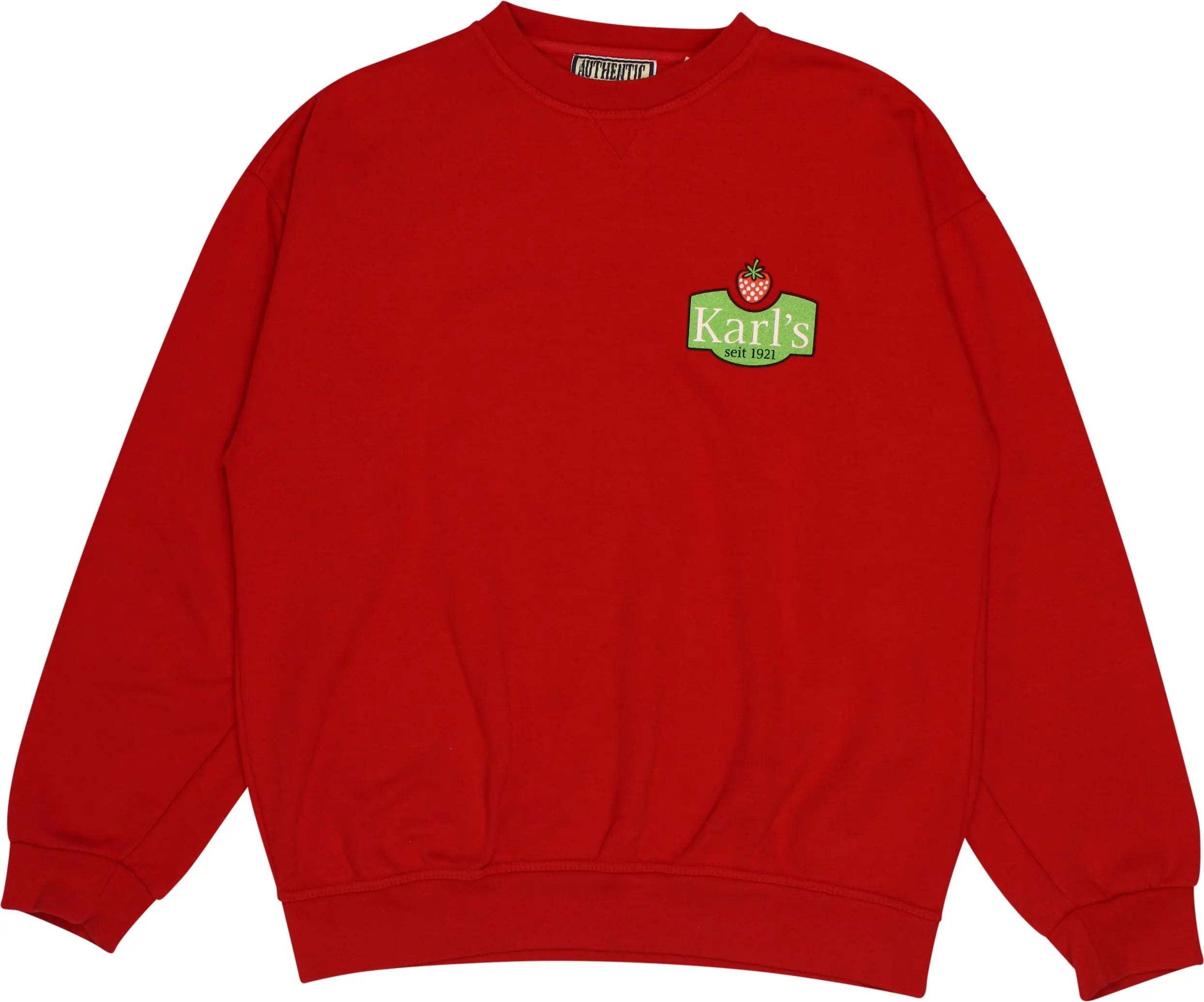 Authentic - Karl's Merchandise Sweater- ThriftTale.com - Vintage and second handclothing
