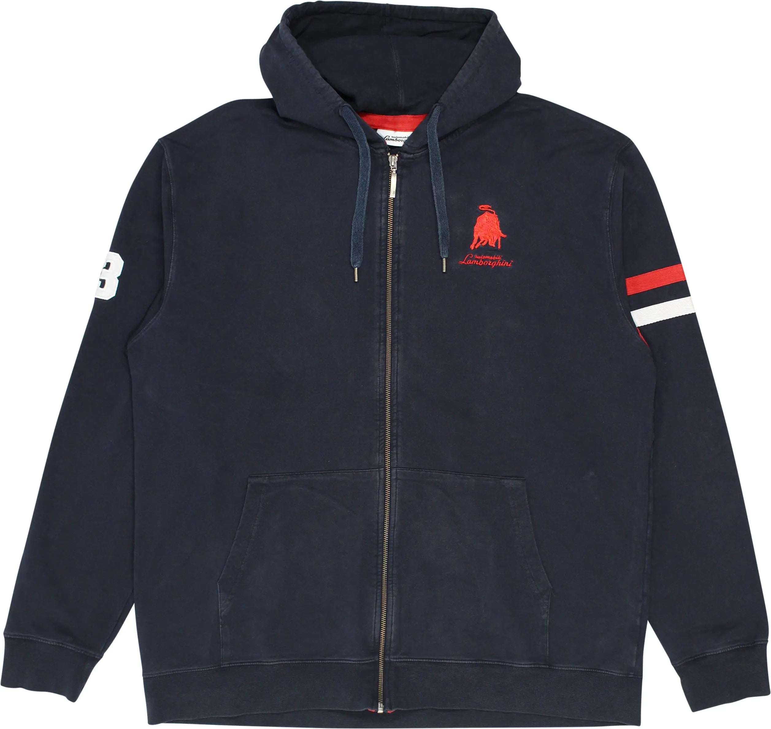 Automobili Lamborghini - Full Zip Hoodie- ThriftTale.com - Vintage and second handclothing