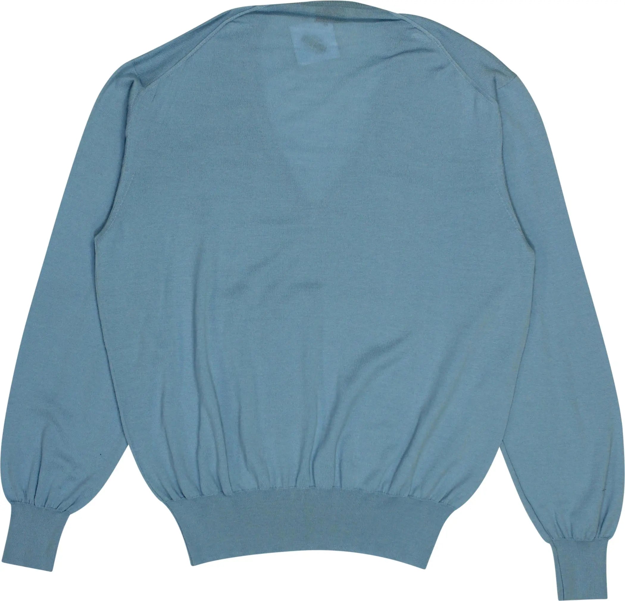 Avon - Blue V-neck Jumper- ThriftTale.com - Vintage and second handclothing
