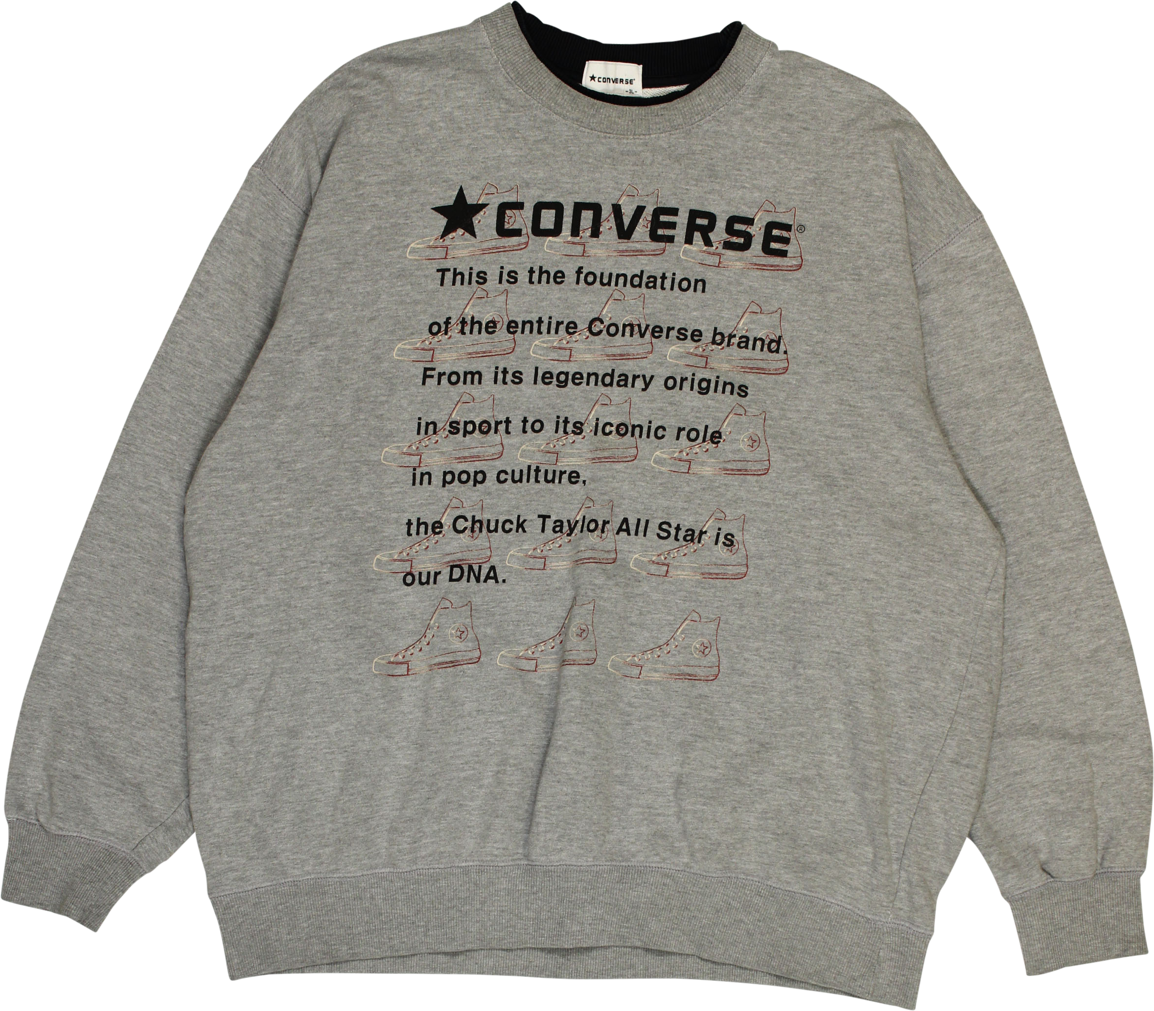 Converse - Sweater by Converse- ThriftTale.com - Vintage and second handclothing