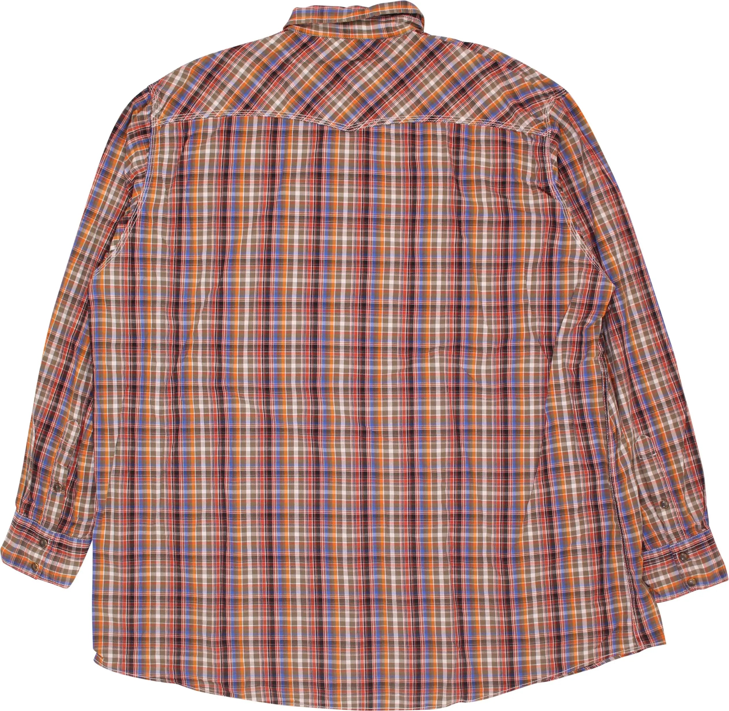 B&B Bros Inc - Long Sleeve Checked Shirt- ThriftTale.com - Vintage and second handclothing
