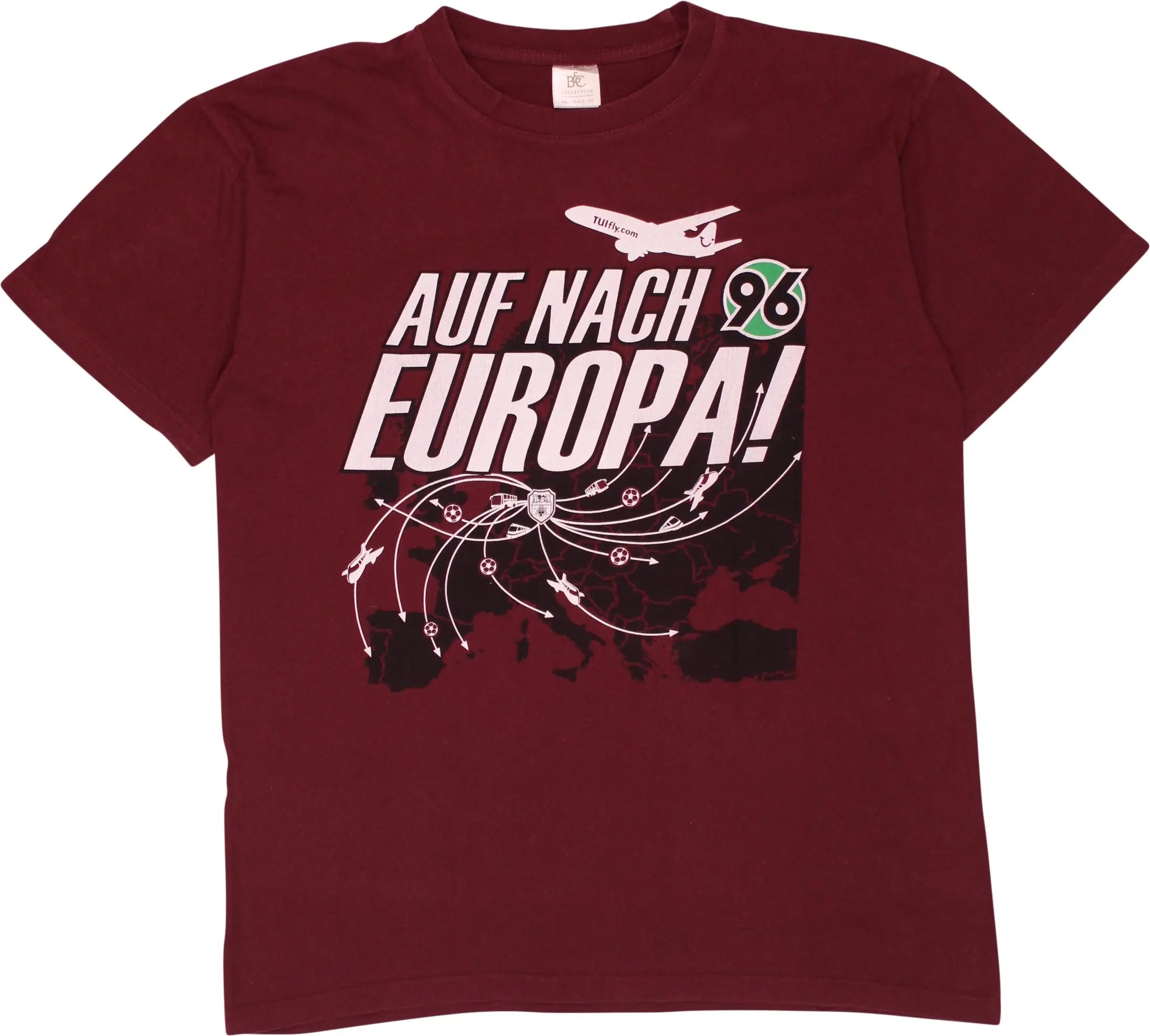 B&C Collection - Auf Nach Europa Tui 96 T-shirt- ThriftTale.com - Vintage and second handclothing