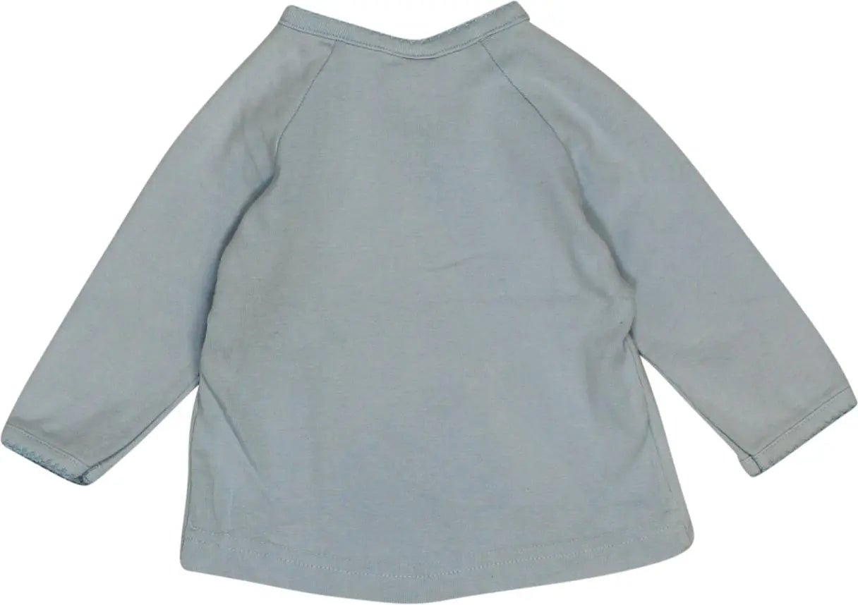 Baby Blu - Long Sleeve Top- ThriftTale.com - Vintage and second handclothing