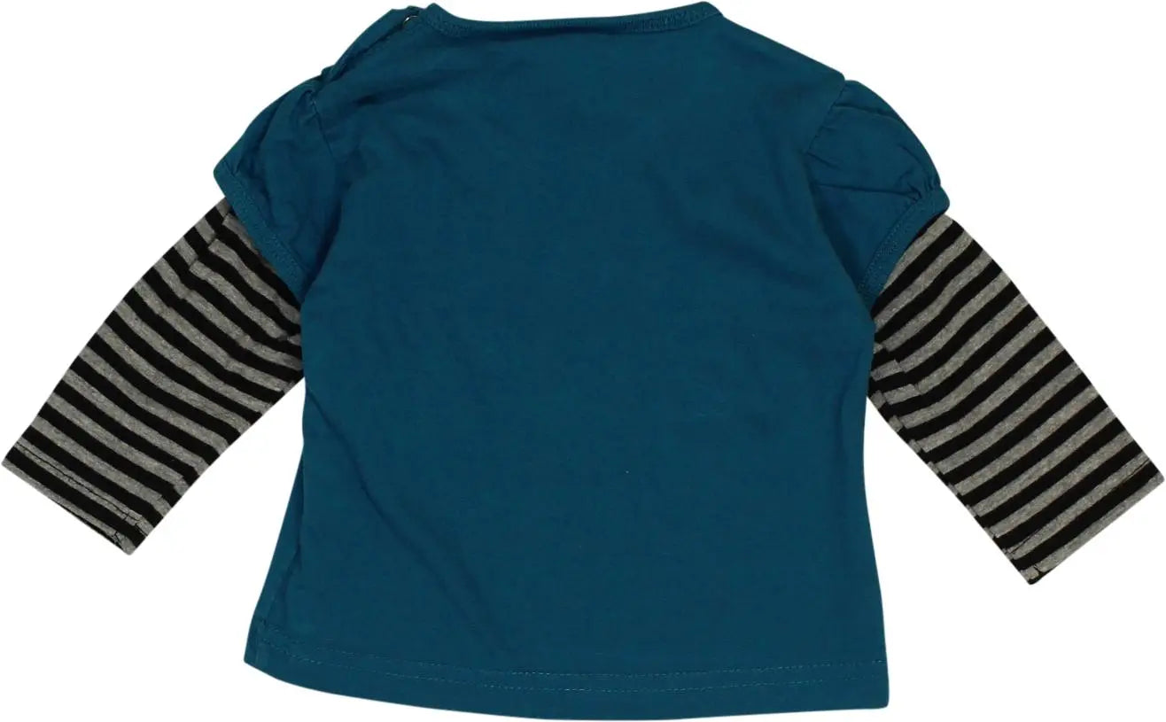 Baby Blue - Long Sleeve Top- ThriftTale.com - Vintage and second handclothing