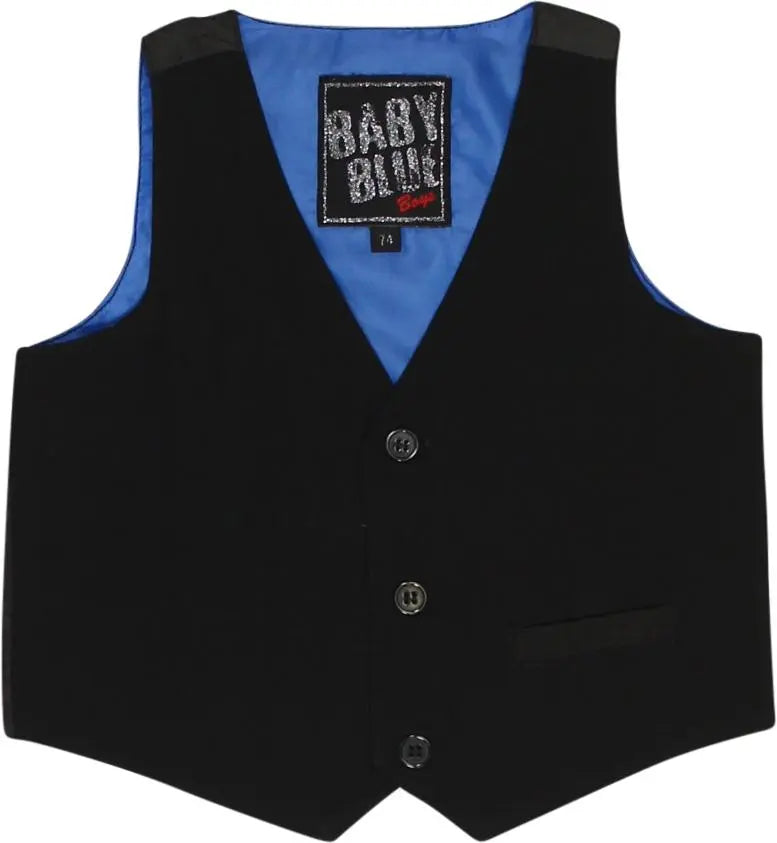 Baby Blue - Waistcoat- ThriftTale.com - Vintage and second handclothing