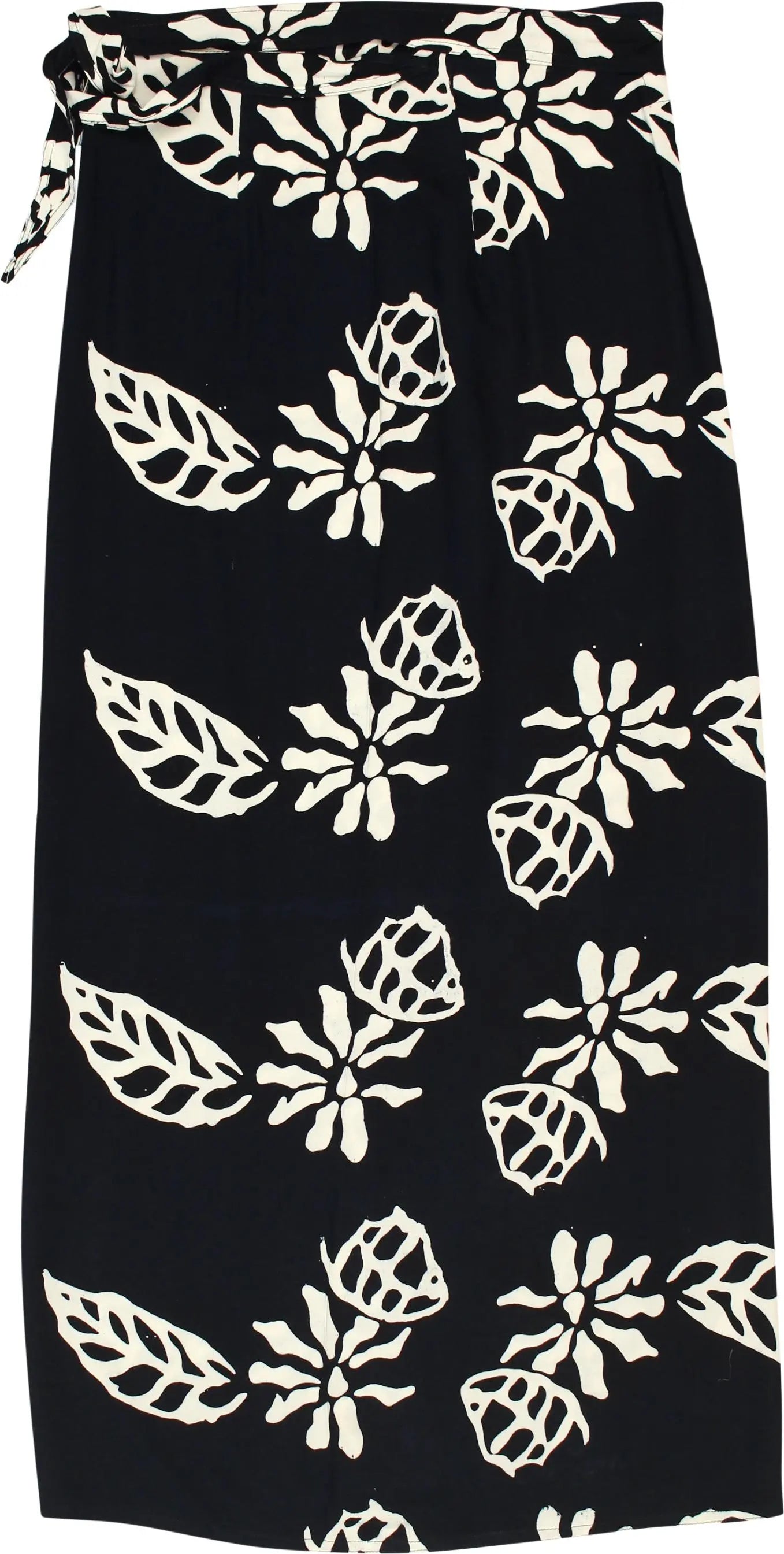 Bali Mandira - Patterned Wrap Skirt- ThriftTale.com - Vintage and second handclothing