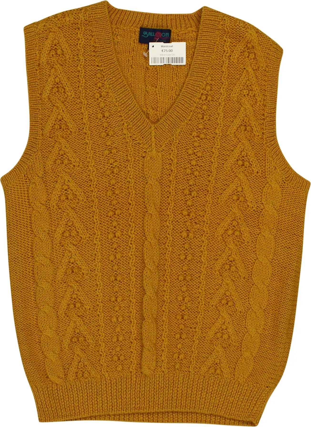 Ball On - Knitted Vest- ThriftTale.com - Vintage and second handclothing