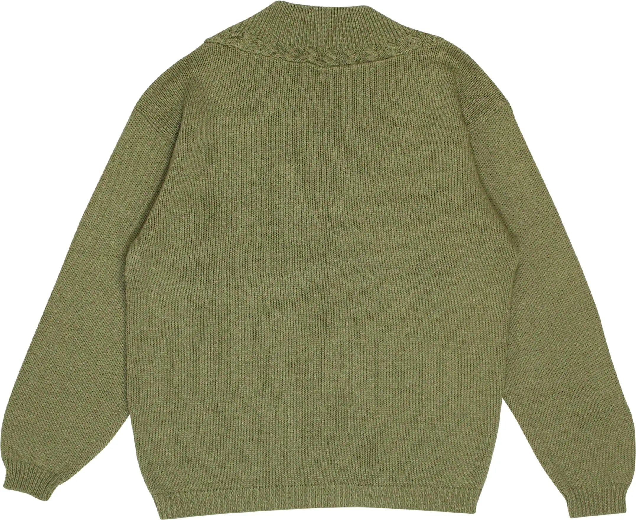 Ballantain - 80s Cable Knit V-neck Jumper- ThriftTale.com - Vintage and second handclothing