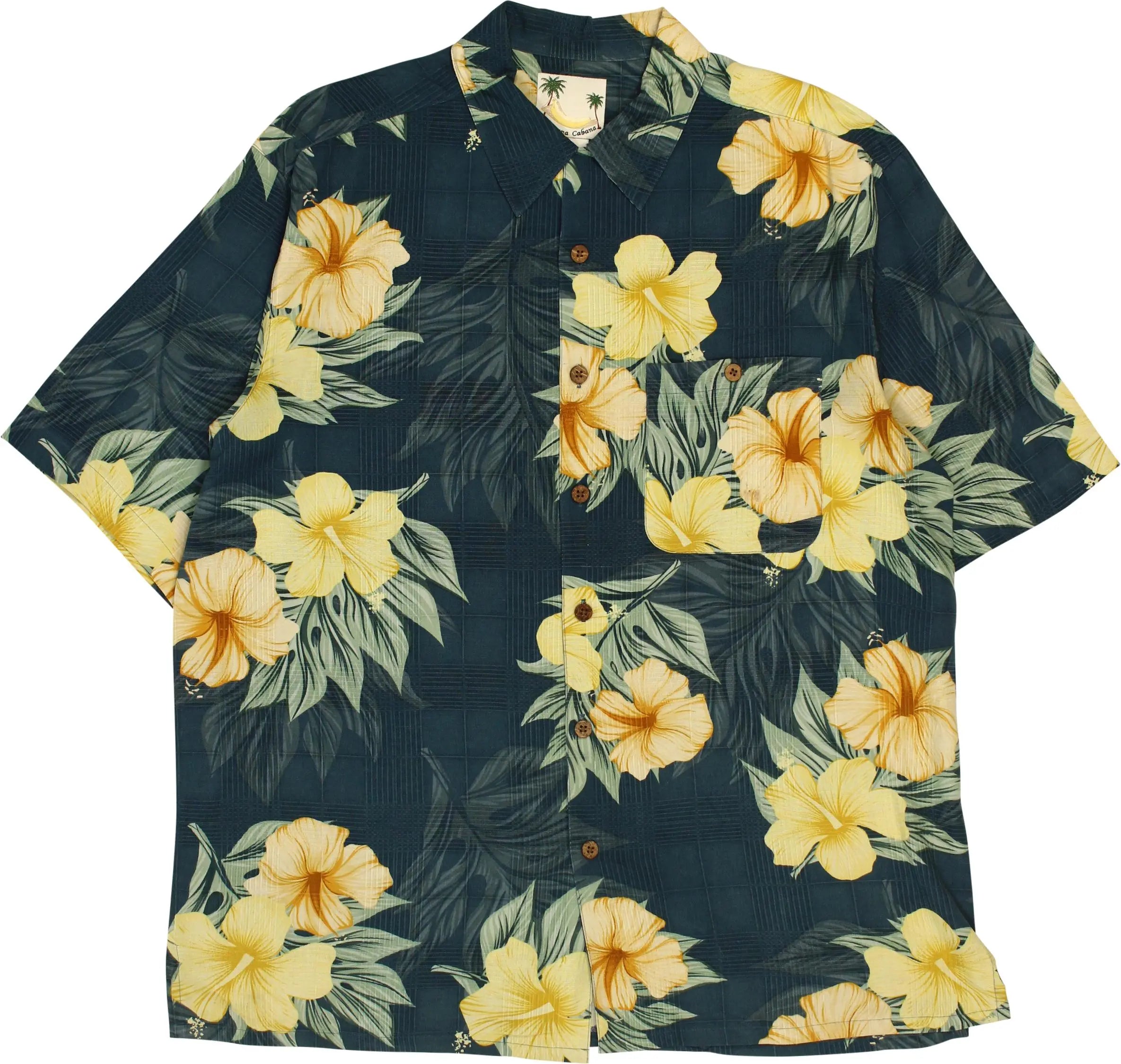 Banana Cabana - 90s Silk Hawaiian Shirt- ThriftTale.com - Vintage and second handclothing