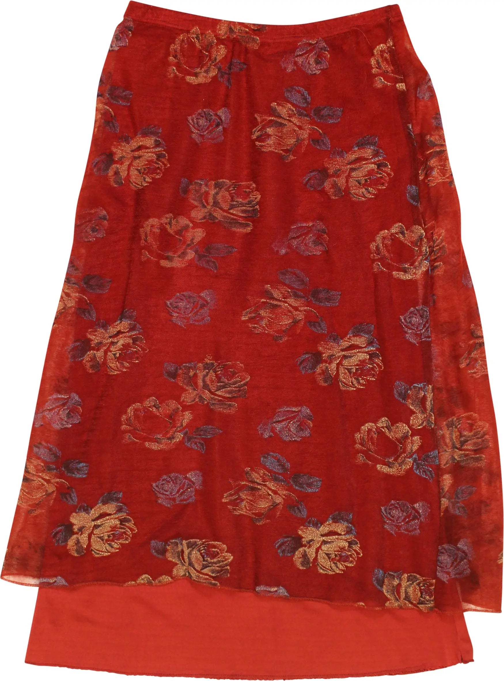 Bandanas - Floral Midi Skirt- ThriftTale.com - Vintage and second handclothing