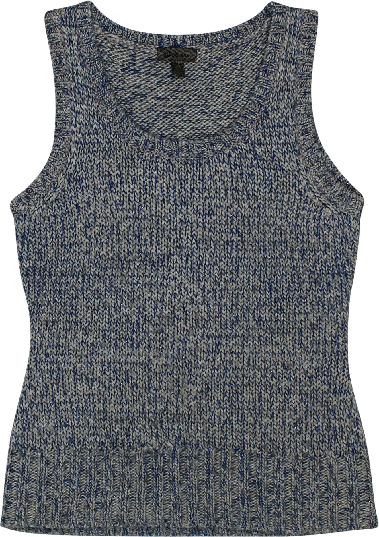 Bandolera - Blue Knitted Vest- ThriftTale.com - Vintage and second handclothing