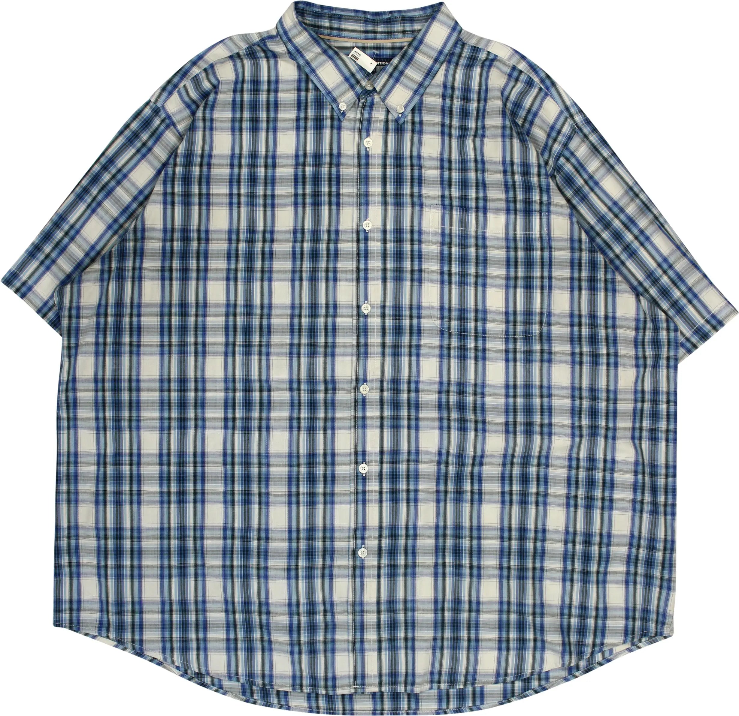 Basic Editions - Short Sleeve Checkered Shirt- ThriftTale.com - Vintage and second handclothing