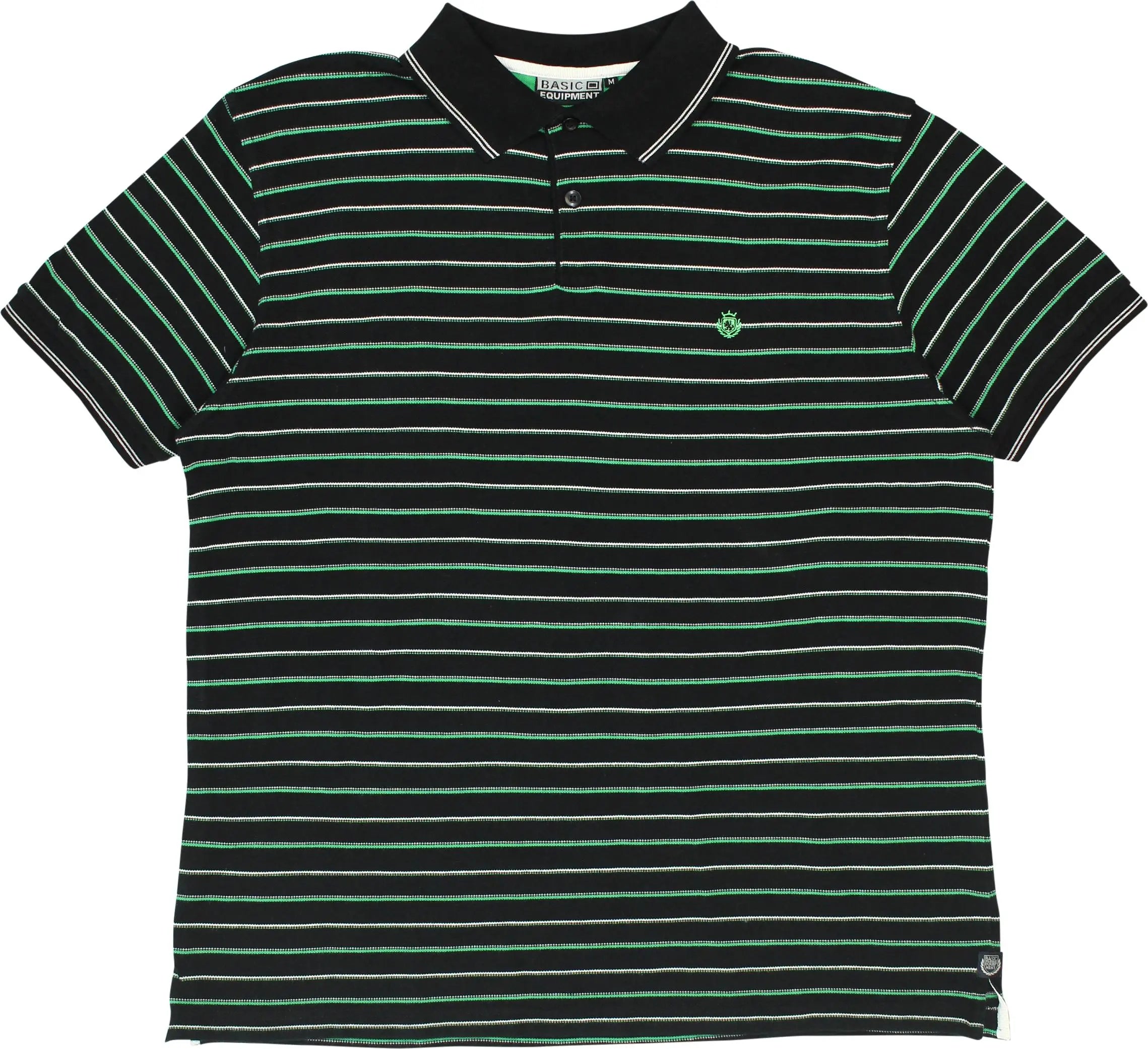 Basic Equipment - 00s Striped Polo Shirt- ThriftTale.com - Vintage and second handclothing