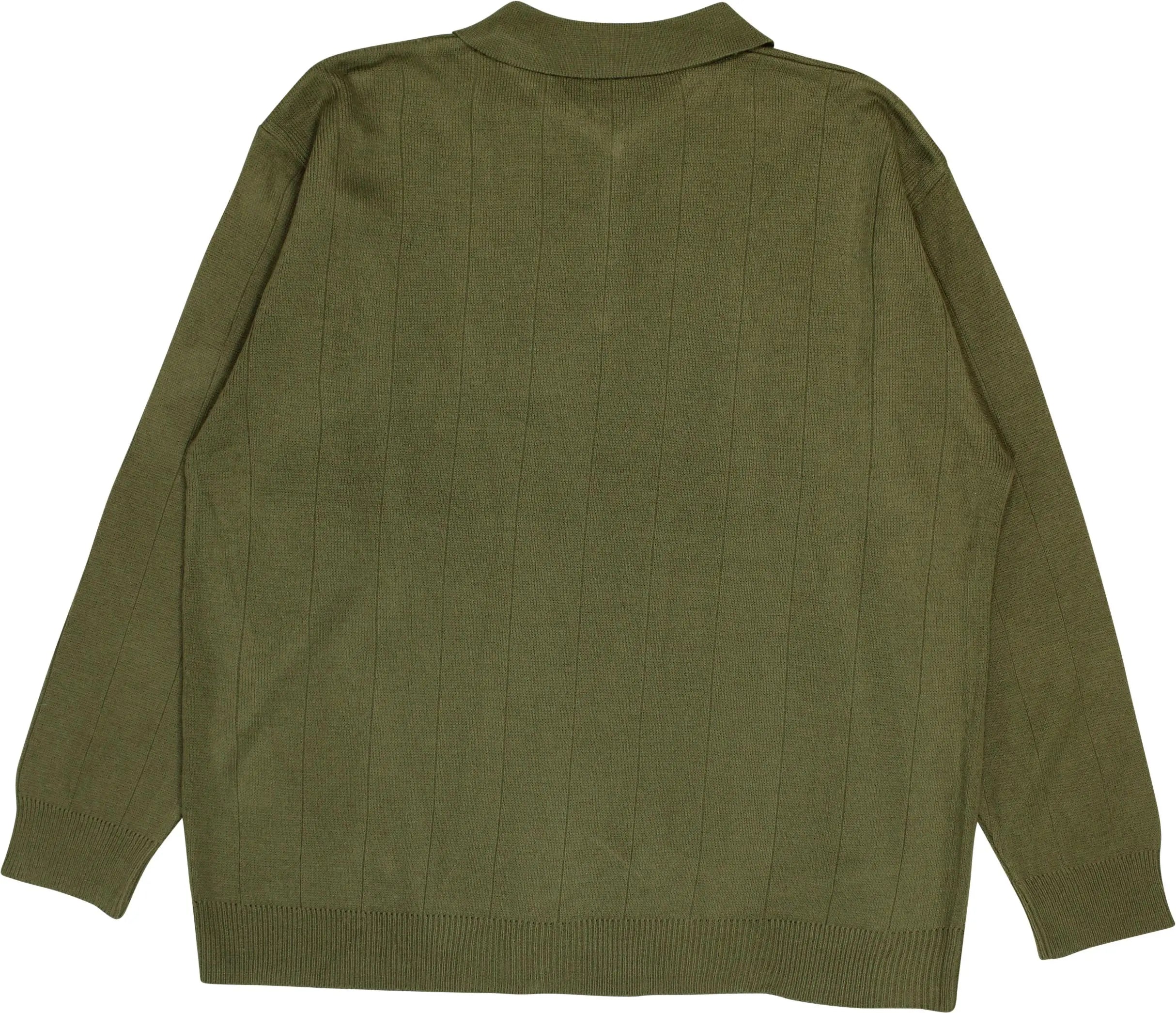Baty Fashion - Green Quarter Neck Jumper- ThriftTale.com - Vintage and second handclothing