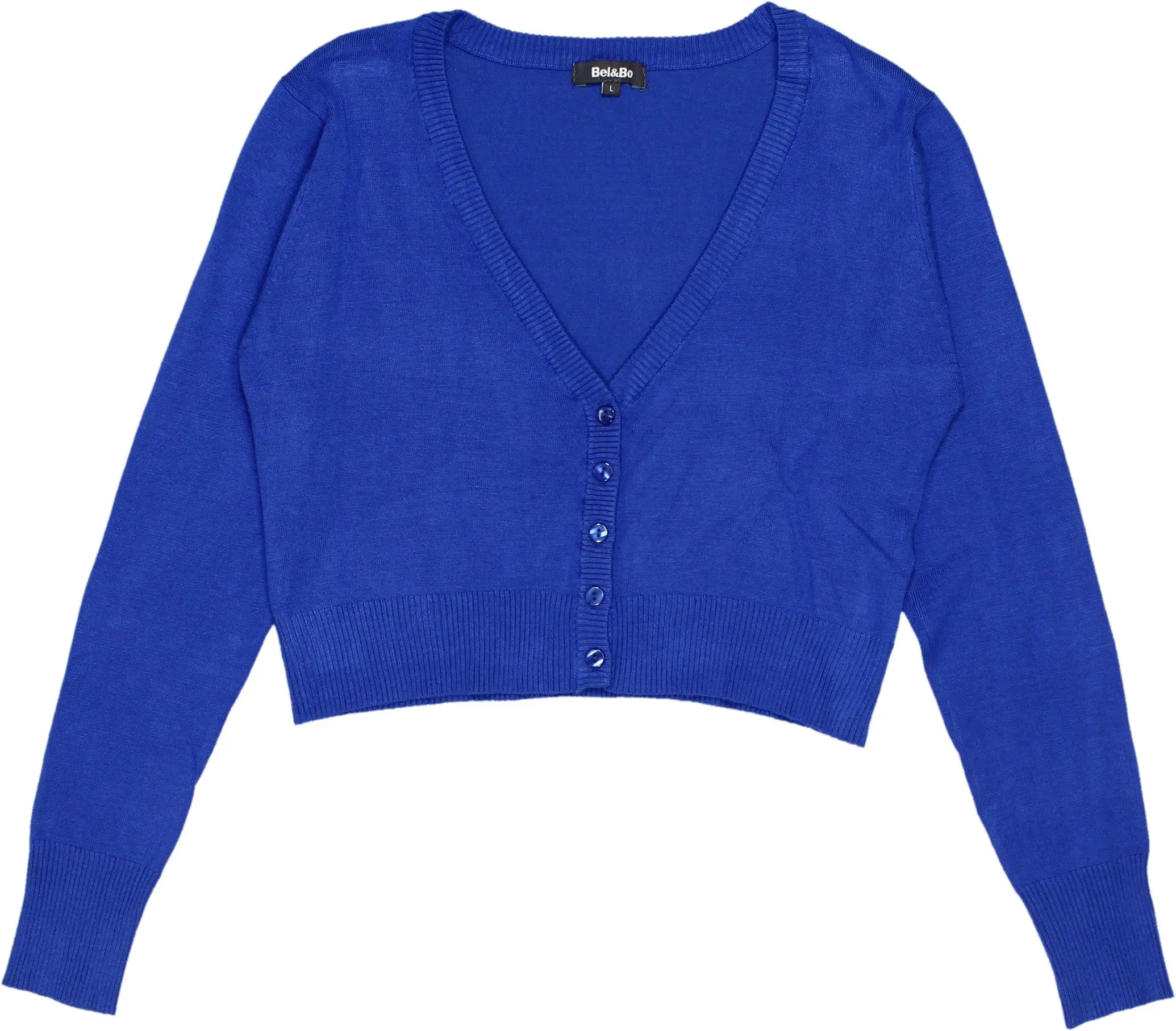 Bel & Bo - Blue Button Cardigan- ThriftTale.com - Vintage and second handclothing