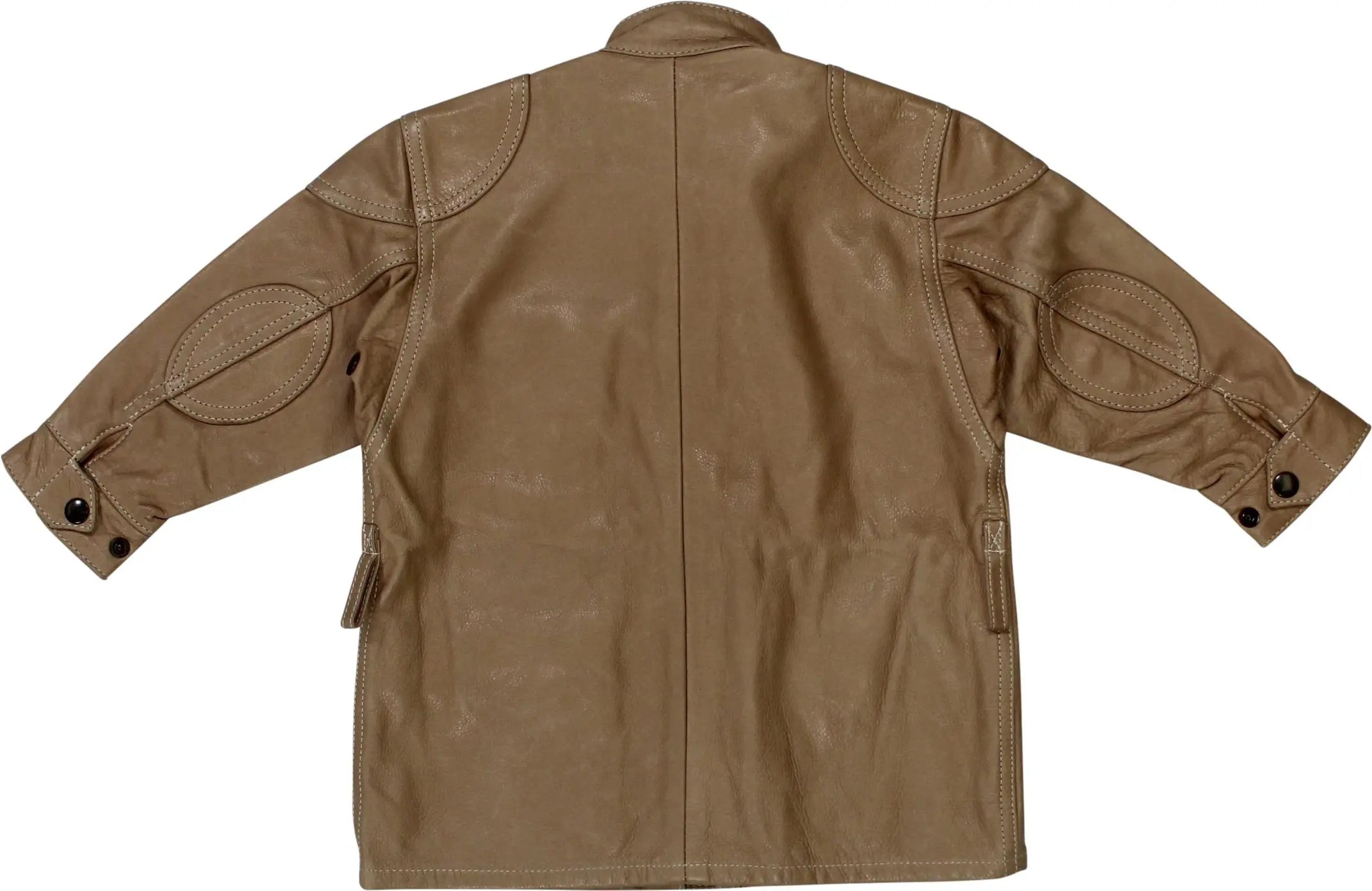 Belstaff - Beige Leather Jacket by Belstaff- ThriftTale.com - Vintage and second handclothing