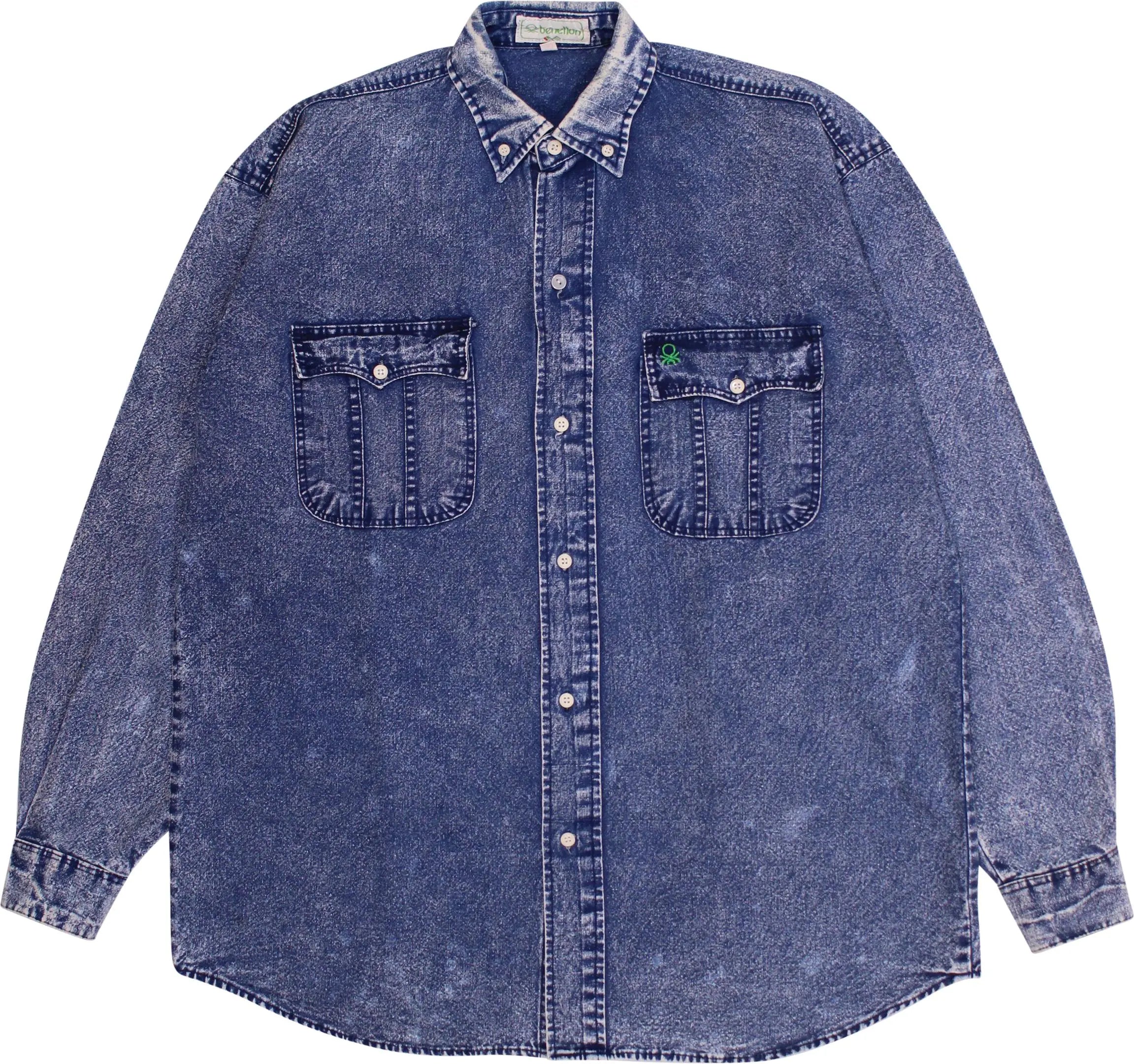 Benetton - 80s Acid Wash Shirt by Benetton- ThriftTale.com - Vintage and second handclothing