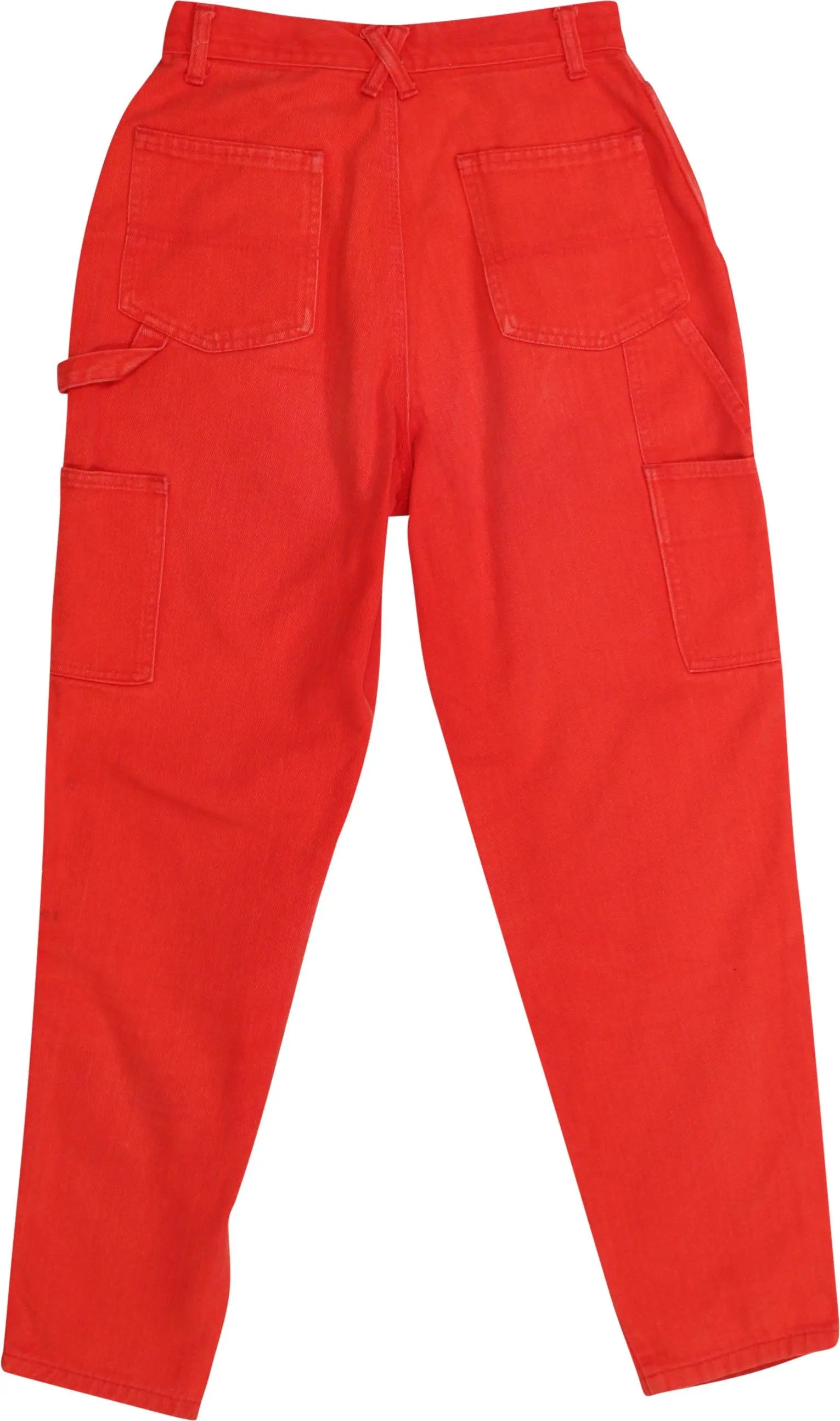 Benetton - Red Benetton Jeans- ThriftTale.com - Vintage and second handclothing