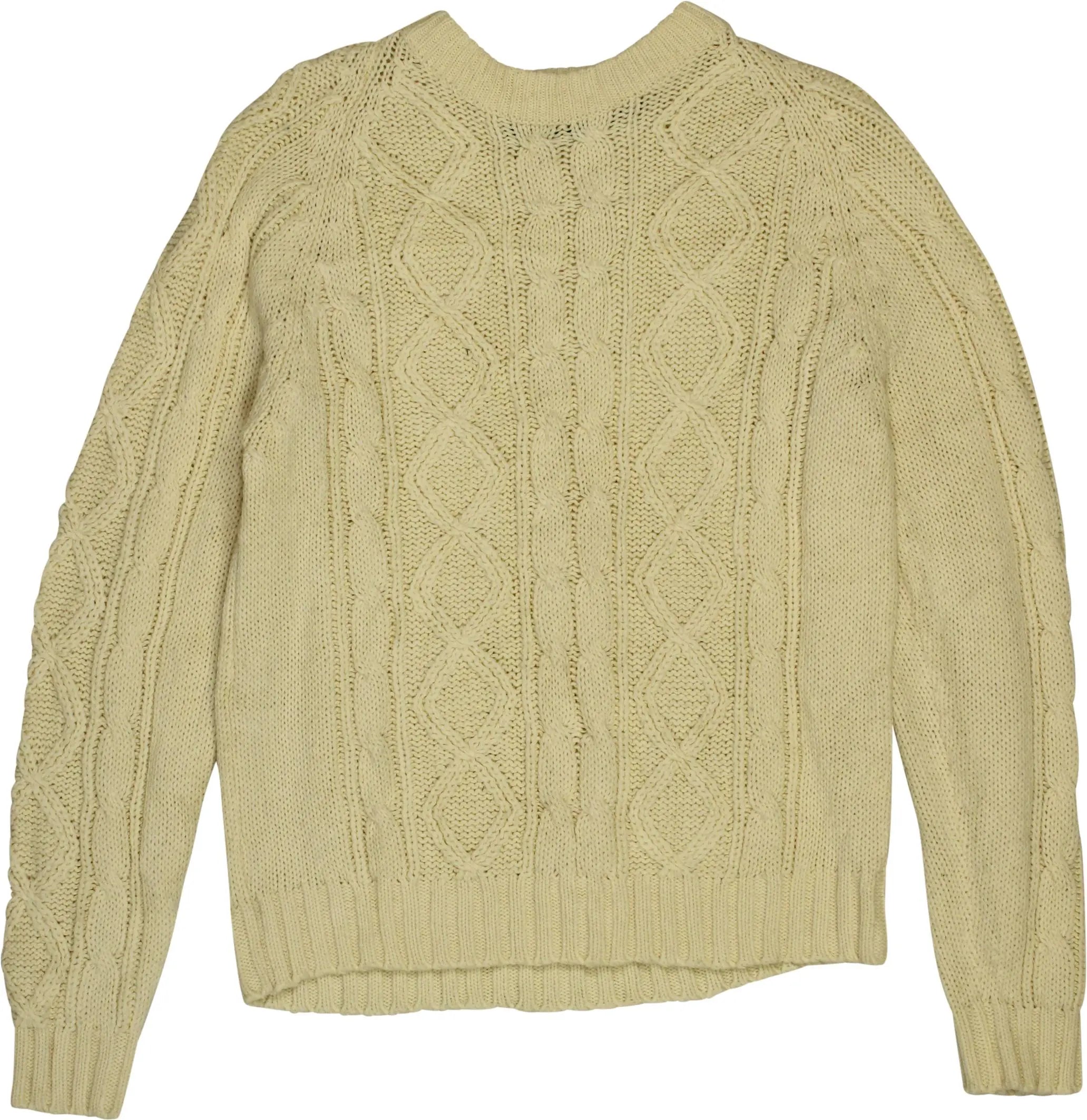 Bengal Lancer - Cable Knit Jumper- ThriftTale.com - Vintage and second handclothing