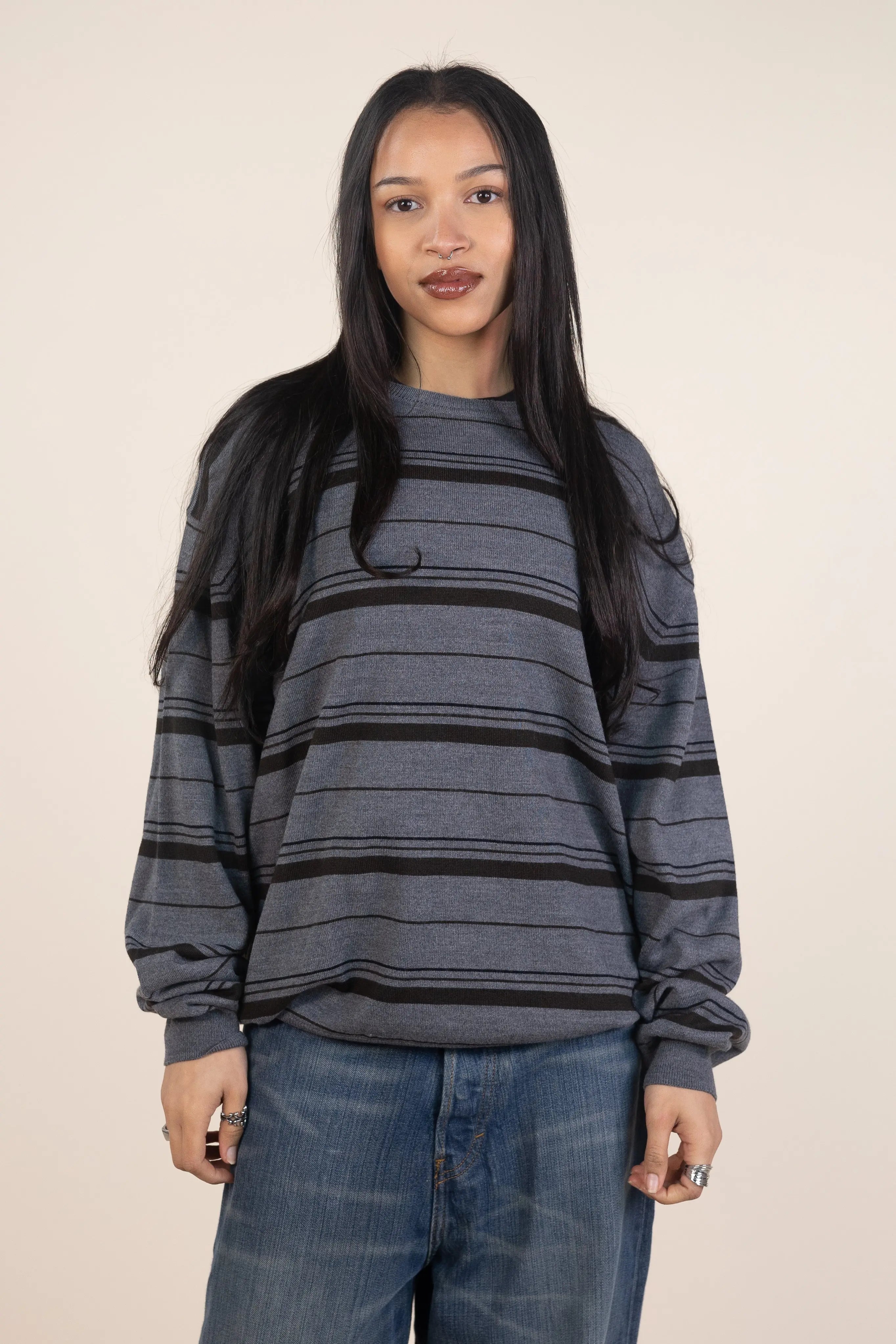 Bexleys - Striped Jumper- ThriftTale.com - Vintage and second handclothing