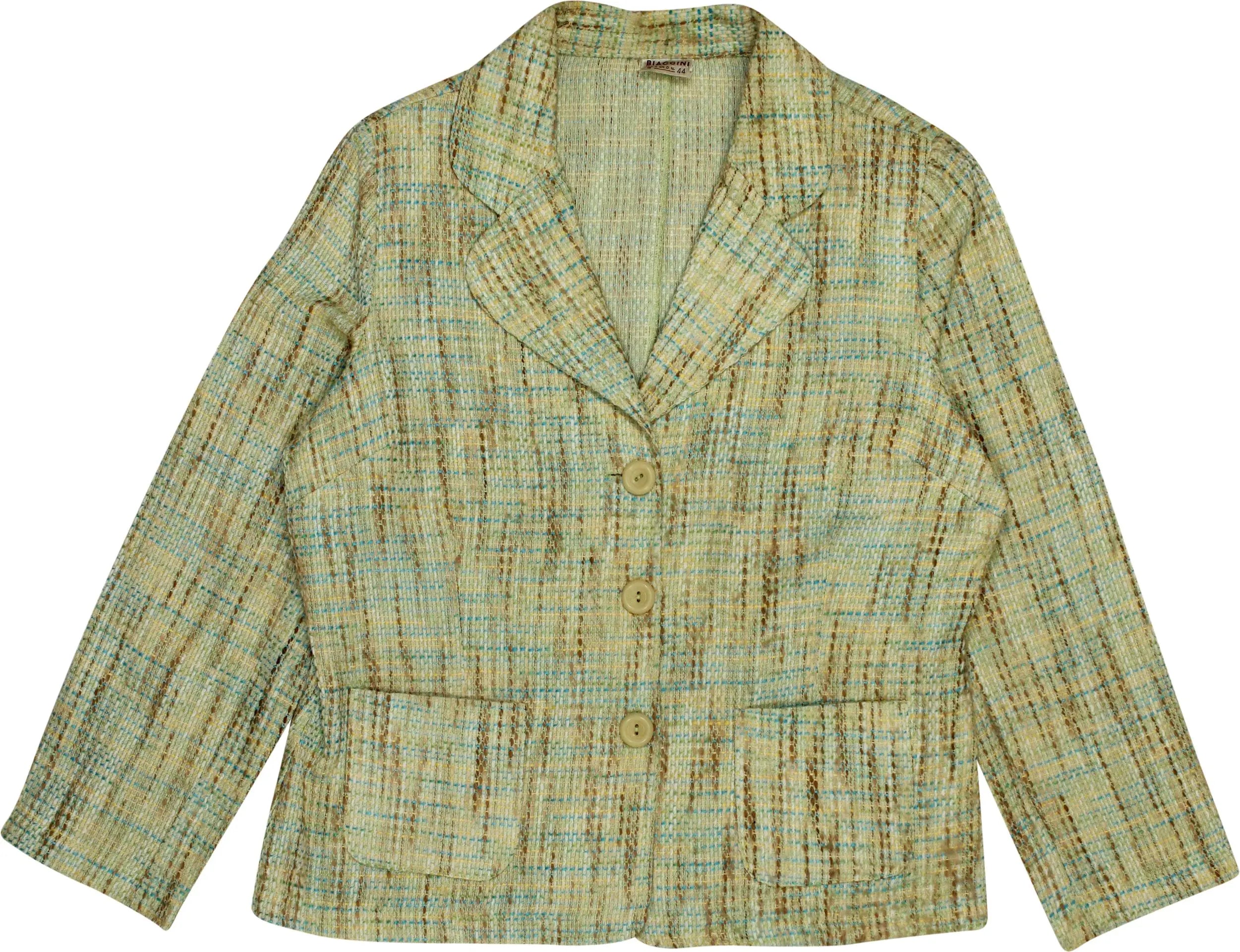 Biaggini - Tweed Blazer- ThriftTale.com - Vintage and second handclothing
