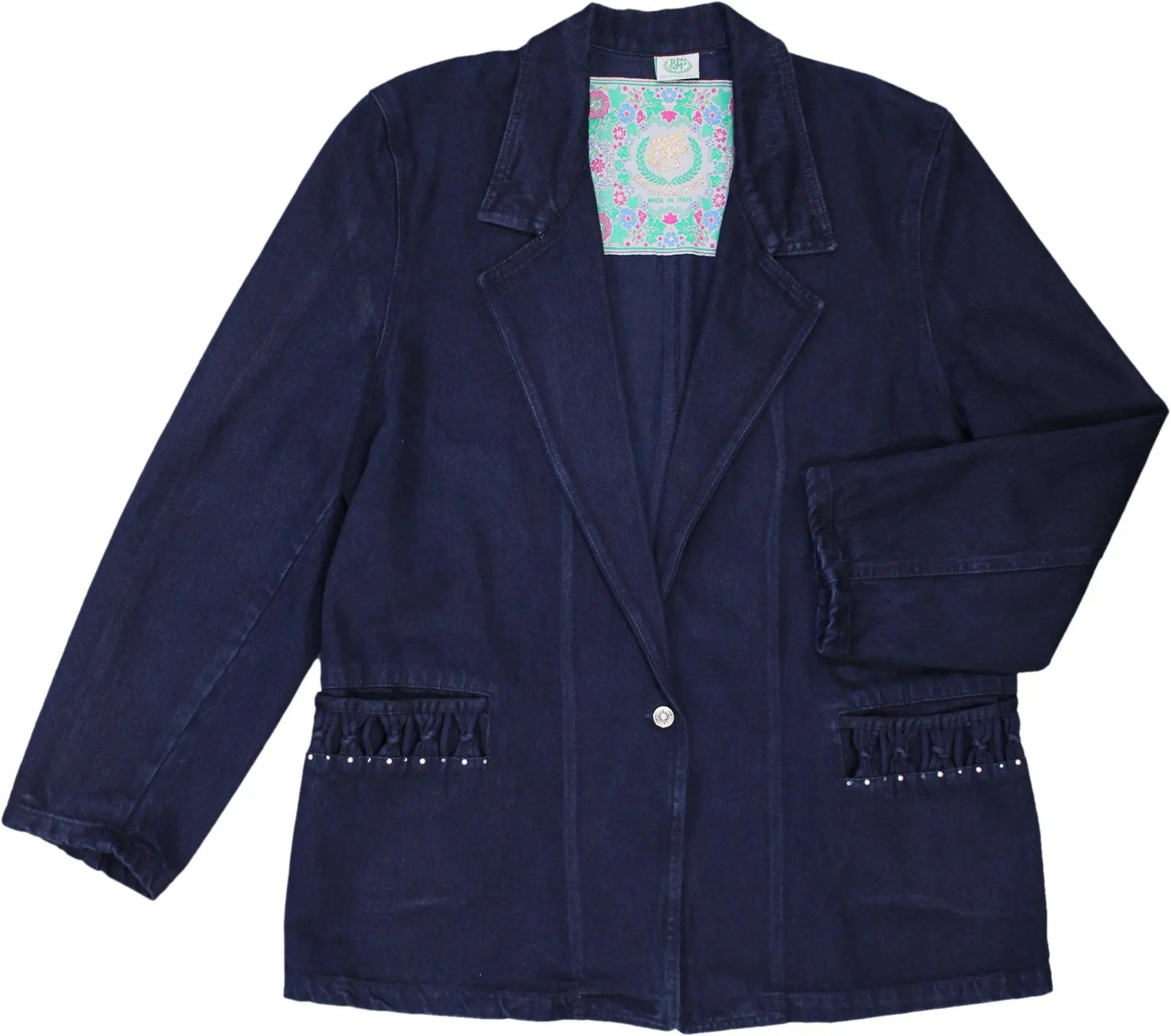 Bianca Maria Caselli - Denim Blazer by Bianca Maria Caselli- ThriftTale.com - Vintage and second handclothing