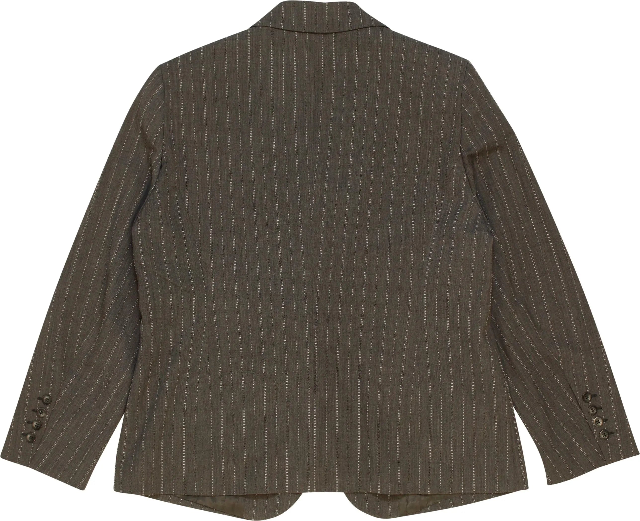 Bianca - Wool Blend Striped Blazer- ThriftTale.com - Vintage and second handclothing