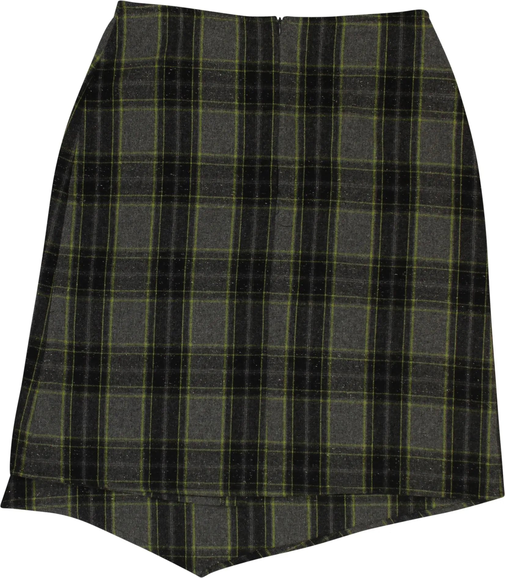Bien Bleu - Checkered A-line skirt- ThriftTale.com - Vintage and second handclothing