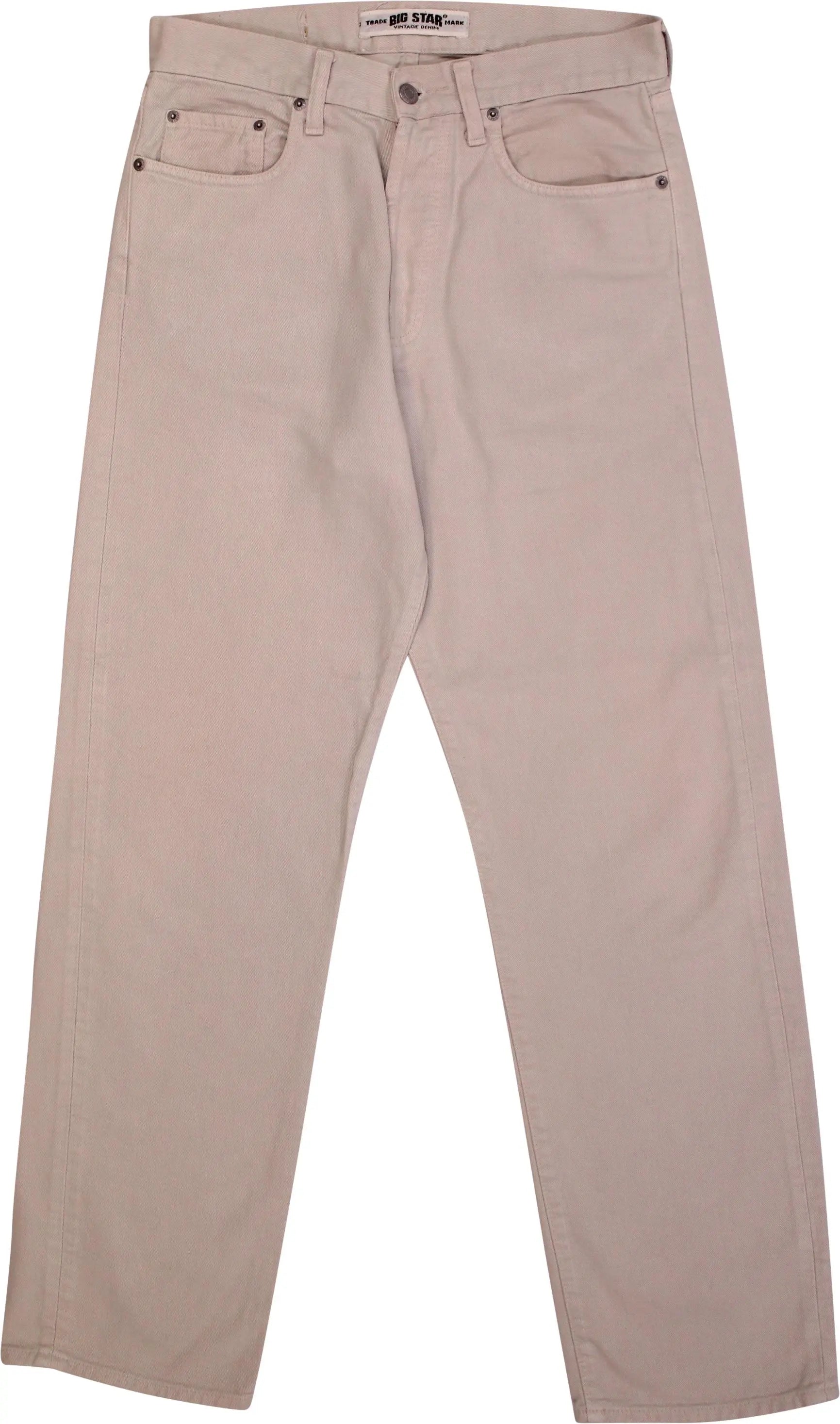 Big Star - Beige Regular Jeans- ThriftTale.com - Vintage and second handclothing