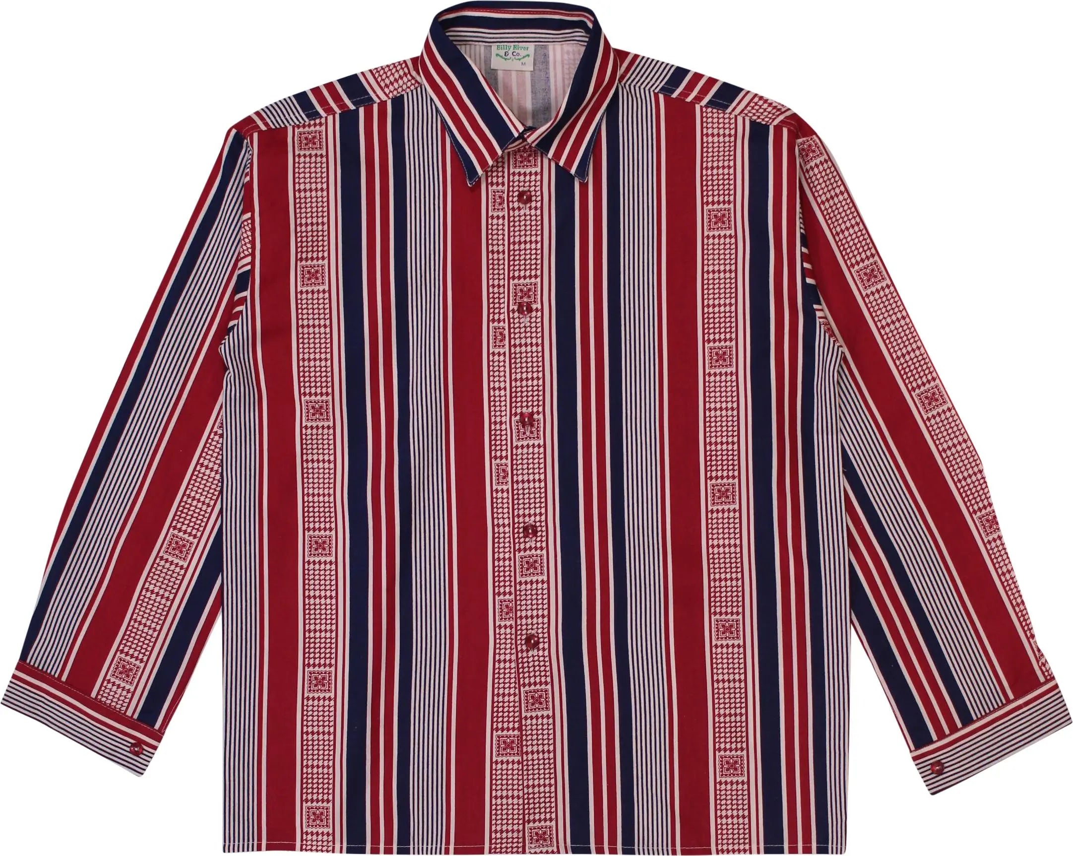 Billy Rivor & Co - Striped Shirt- ThriftTale.com - Vintage and second handclothing