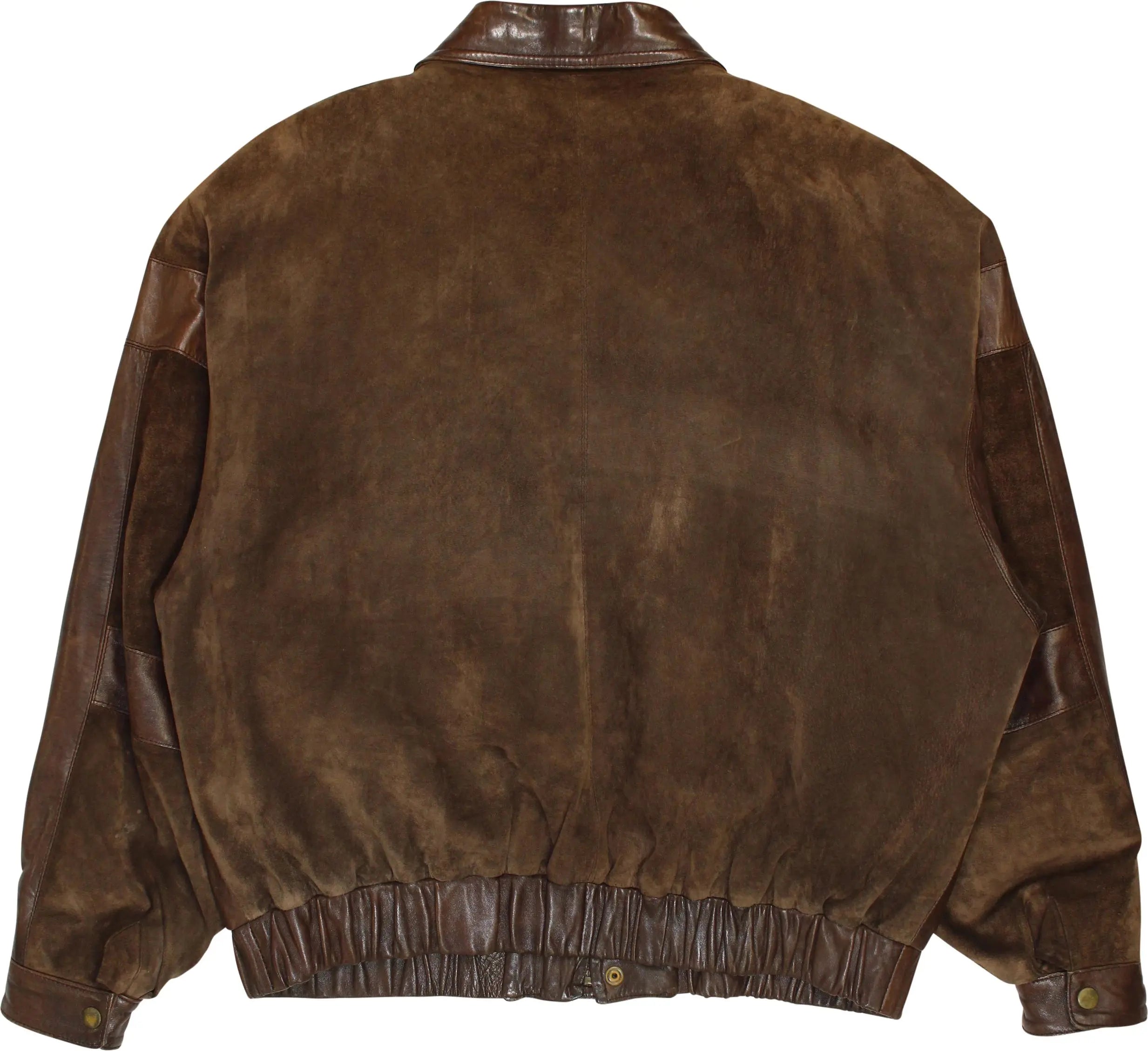 Bissel - Brown Leather Jacket- ThriftTale.com - Vintage and second handclothing