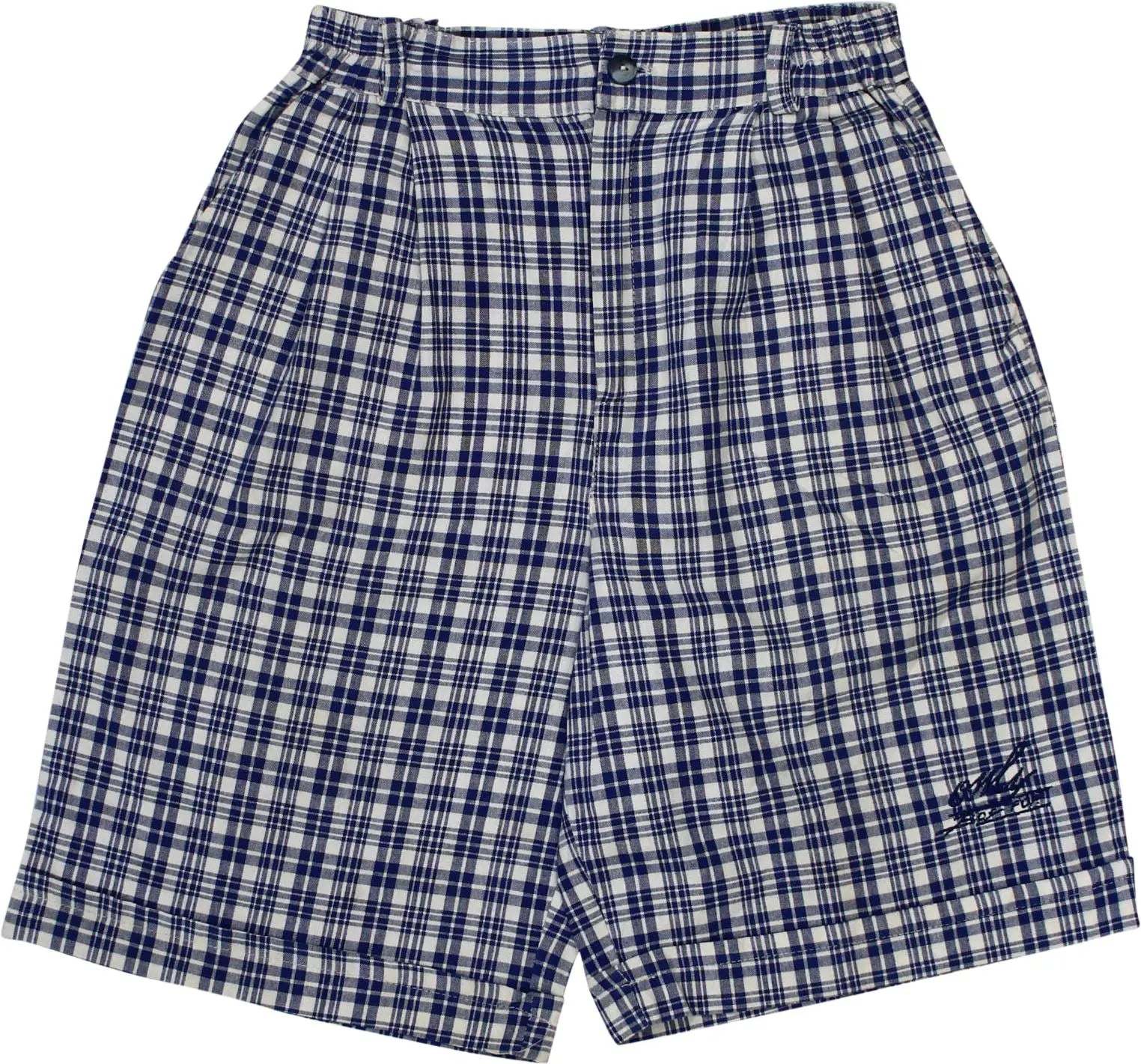 Blu Line - Checked Shorts- ThriftTale.com - Vintage and second handclothing