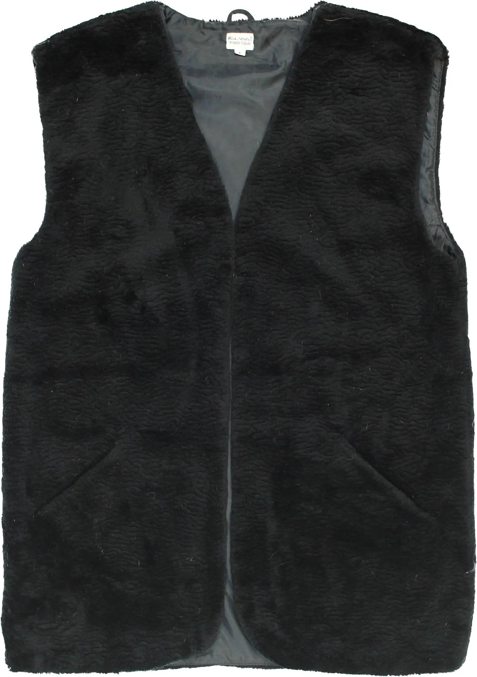 Blue Seven - Faux Fur Vest- ThriftTale.com - Vintage and second handclothing