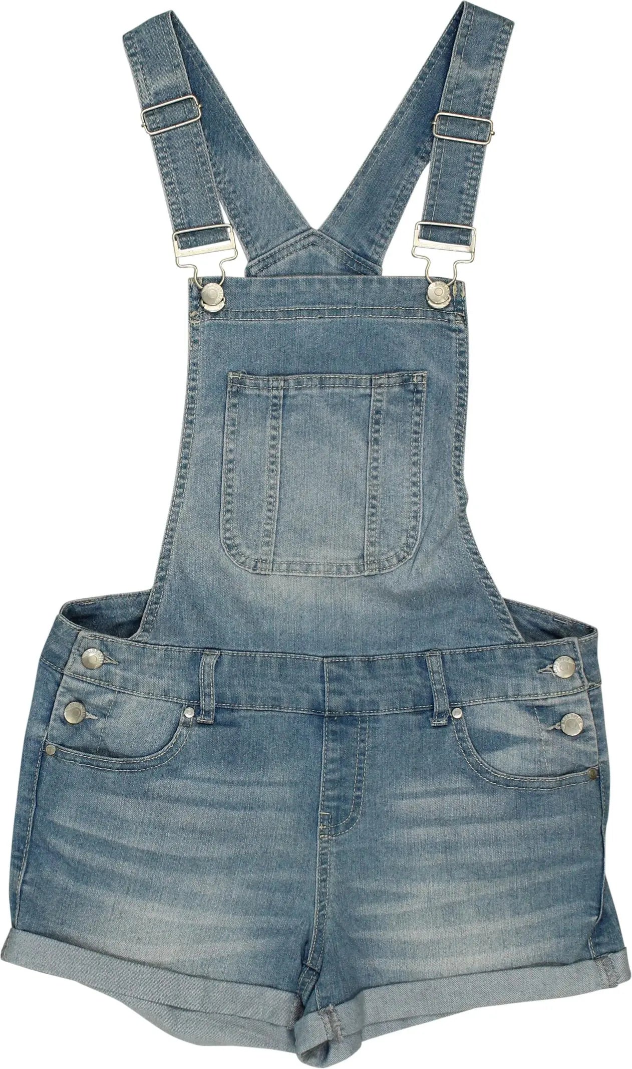 Blue Spice - Short Denim Overall- ThriftTale.com - Vintage and second handclothing