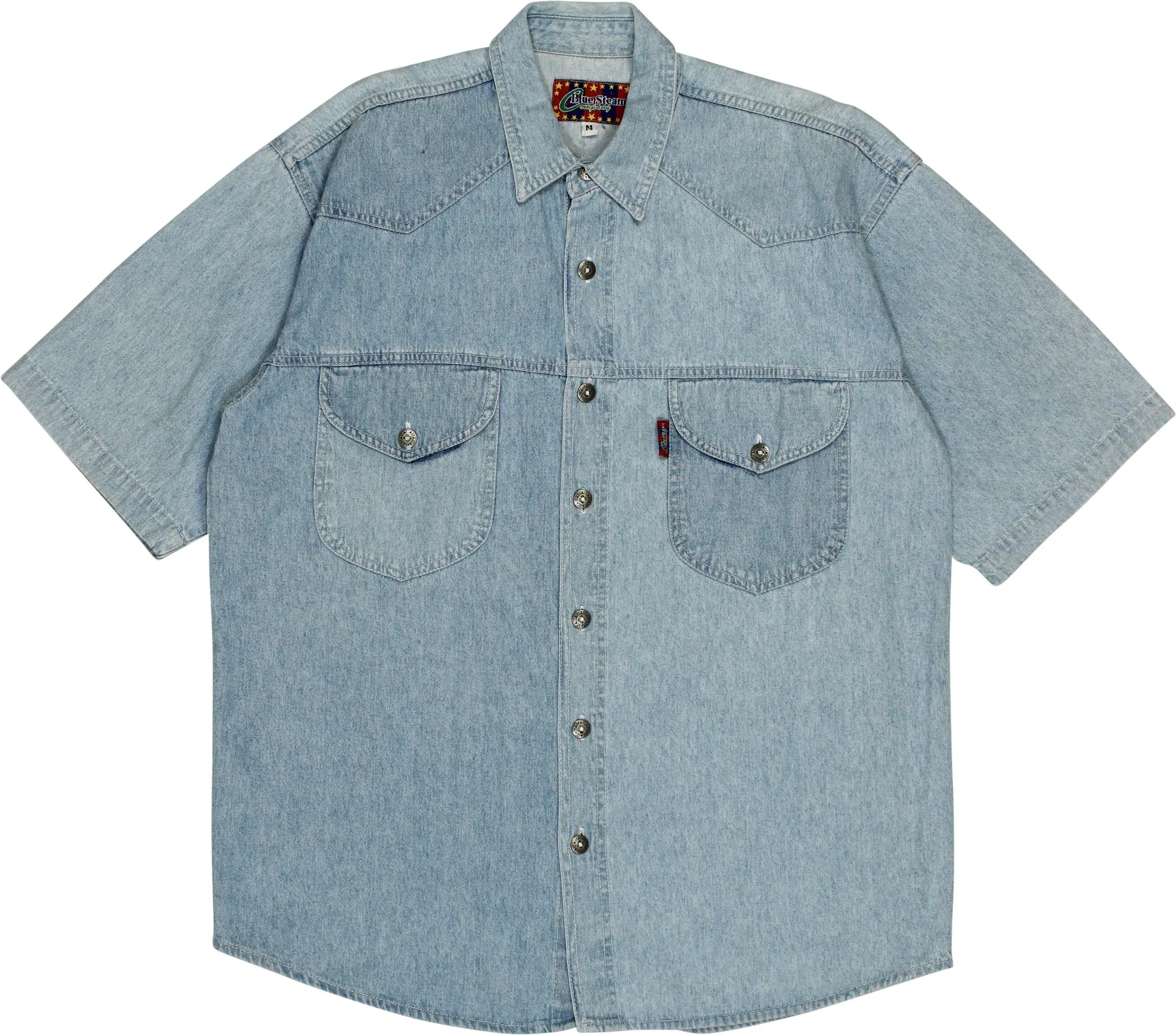 Blue Steam Company - 90s Denim Short Sleeve Shirt- ThriftTale.com - Vintage and second handclothing