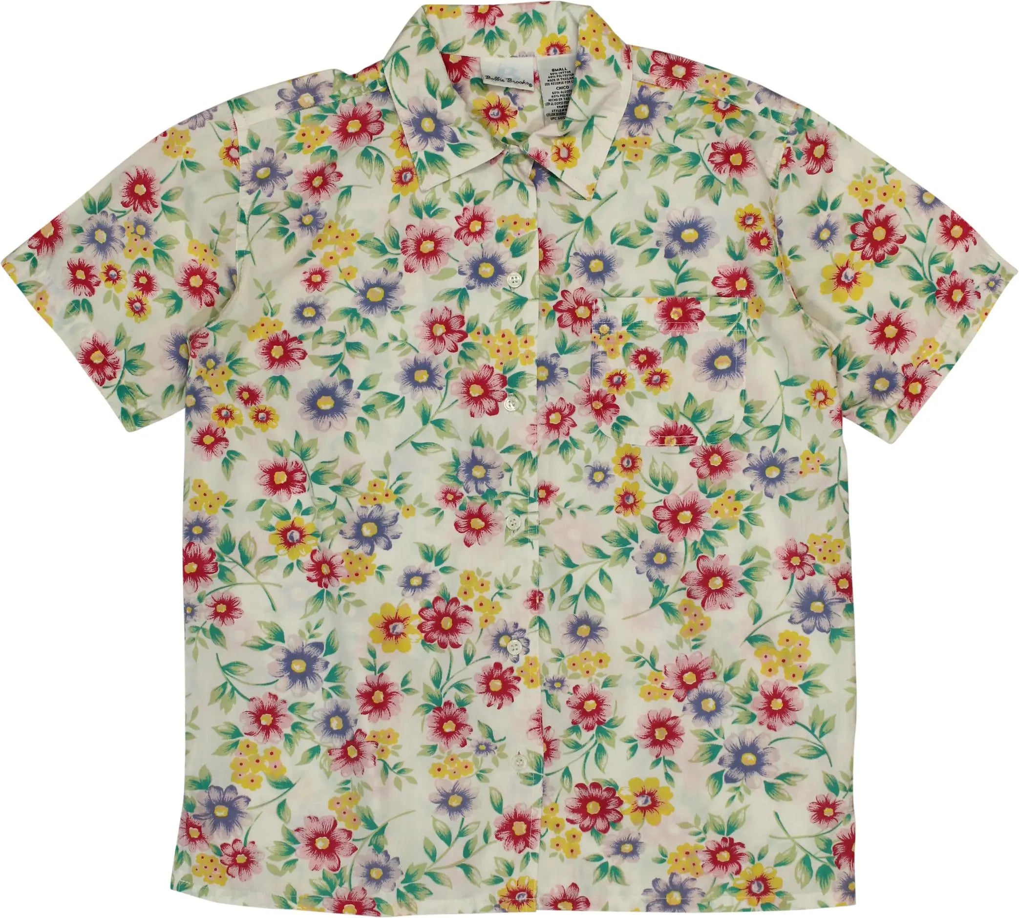 Bobbie Brooks - 90s Floral Blouse- ThriftTale.com - Vintage and second handclothing