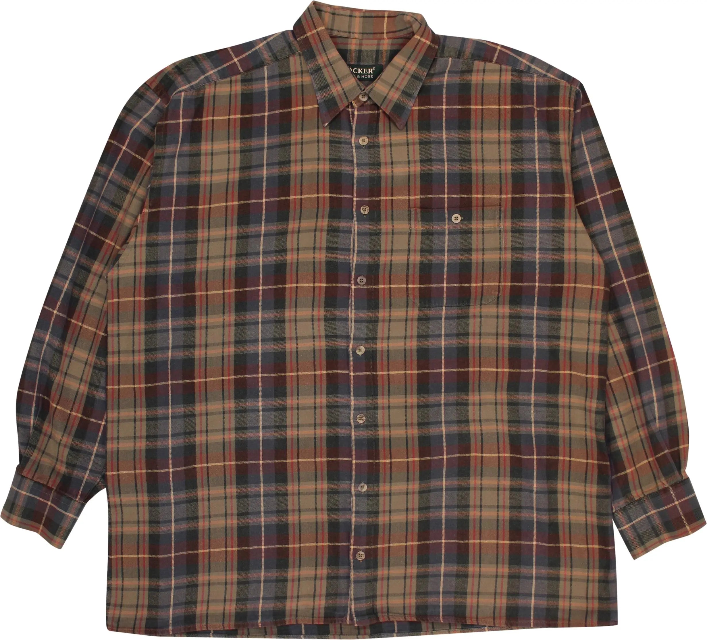 Böcker - Green Checked Flannel Shirt- ThriftTale.com - Vintage and second handclothing