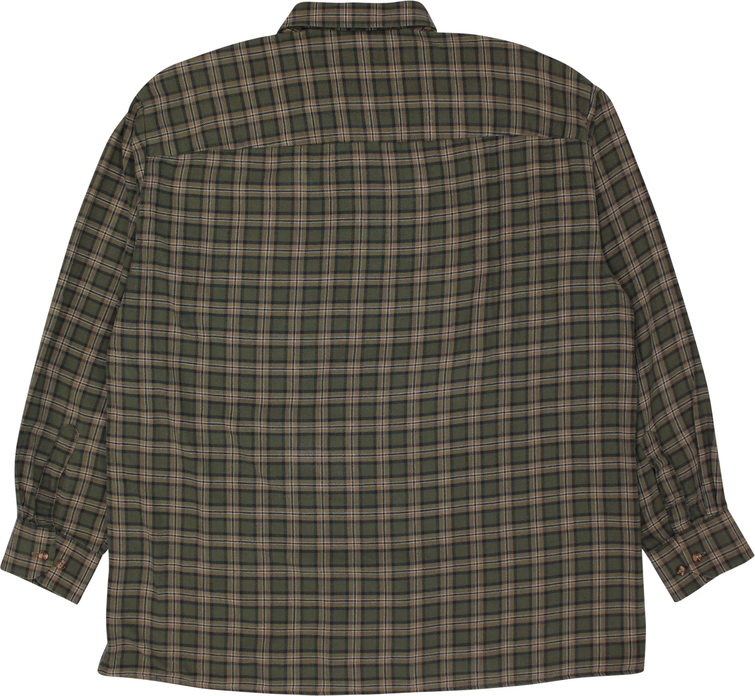 Böcker - Green Checked Flannel Shirt- ThriftTale.com - Vintage and second handclothing